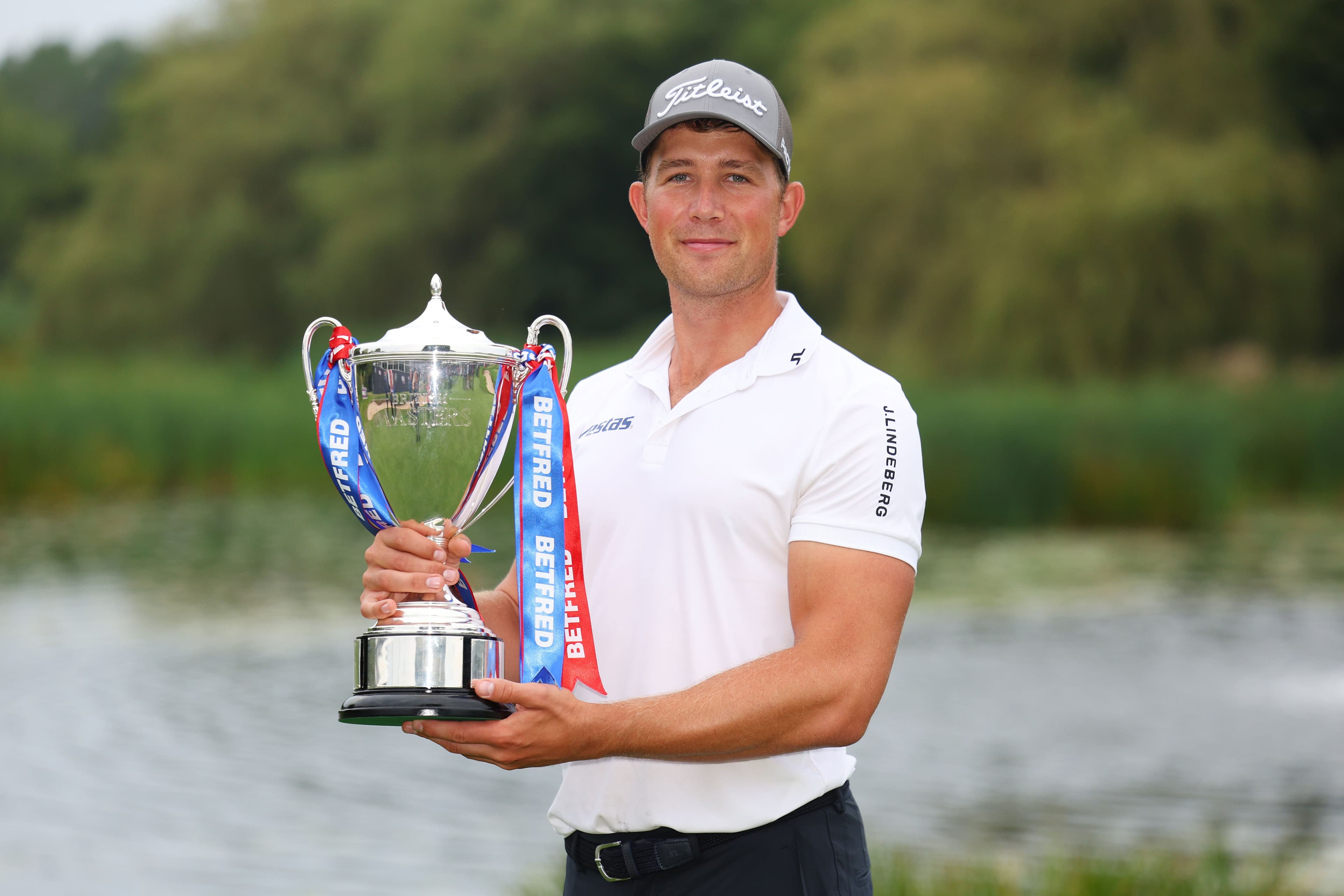 Niklas Norgaard of Denmark poses with the Betfred British Masters