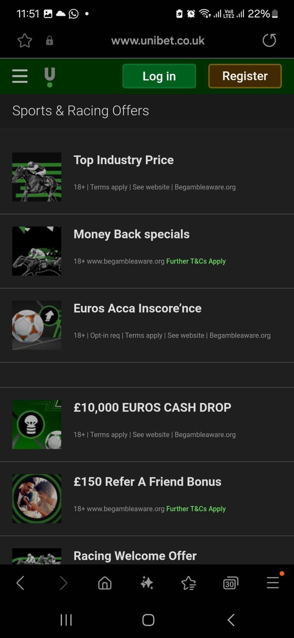 Unibet best betting Offers for Existing Users?