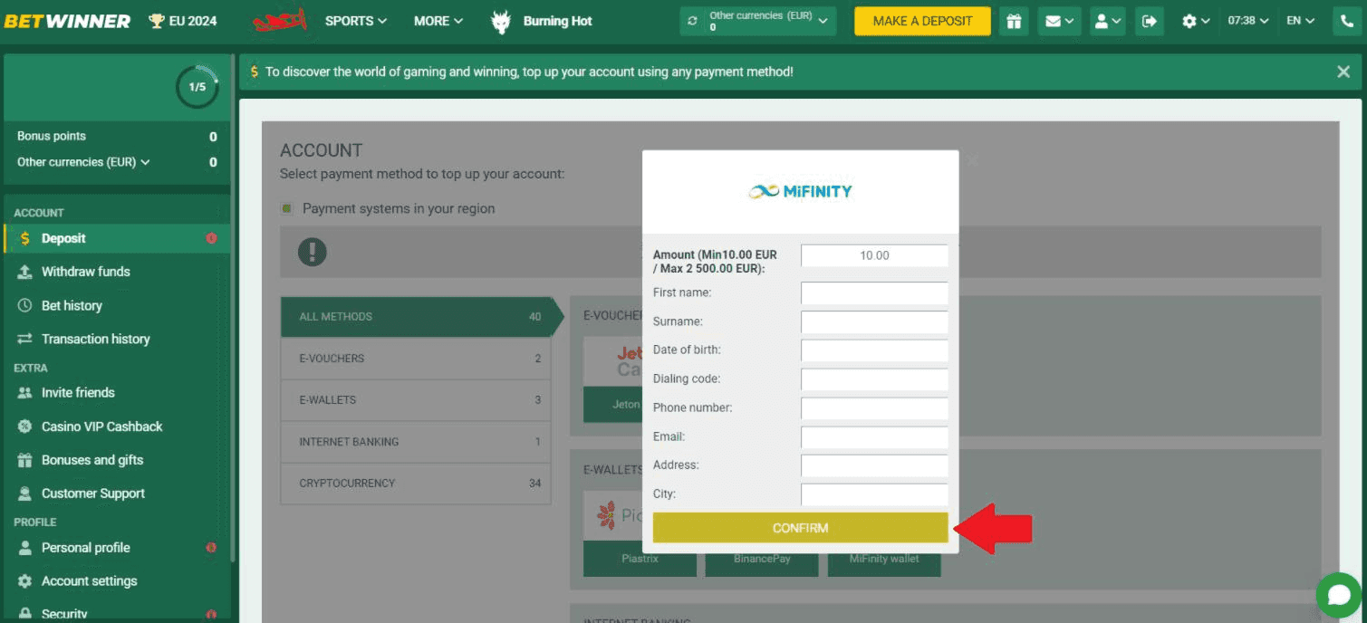 Click “Confirm” to fund your BetWinner account.png