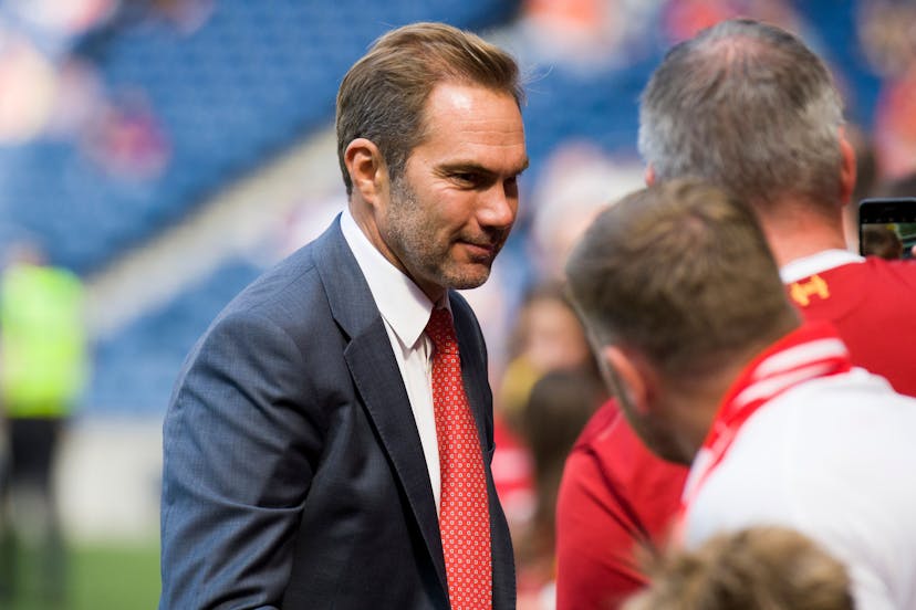 Former Liverpool player Jason McAteer before the pre-season friendly match between Liverpool and Napoli at BT Murrayfield