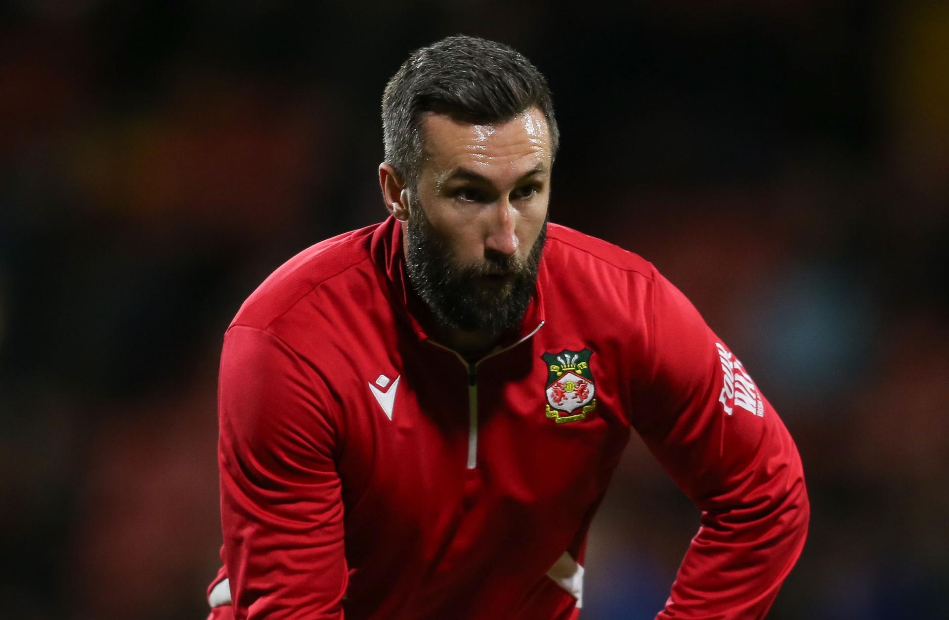 Ollie Palmer of Wrexham is playing in the Sky Bet League 2 