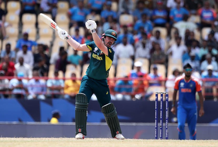 Travis Head of Australia plays a shot during the ICC Men's T20 Cricket World Cup