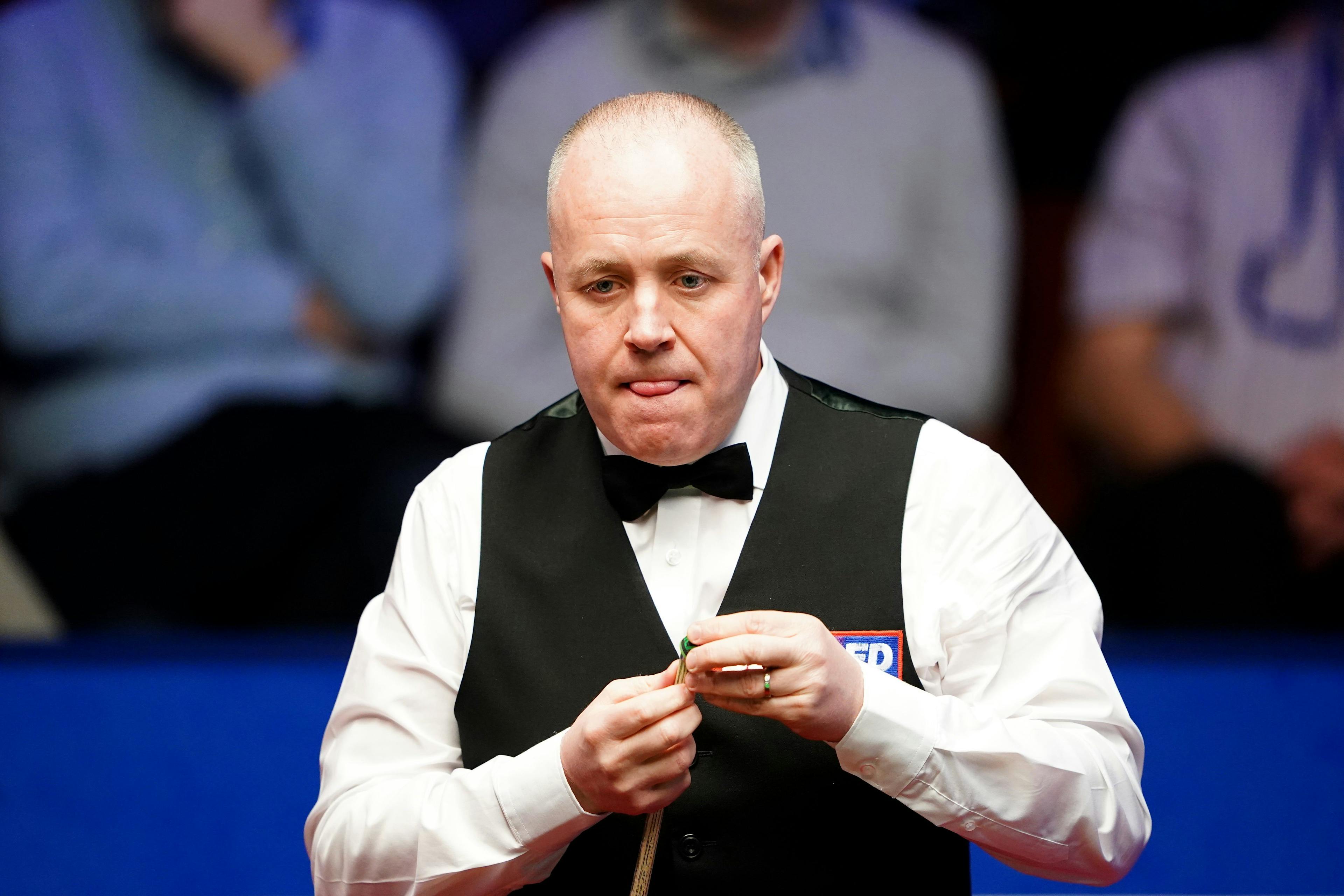 John Higgins in the middle of a tournament