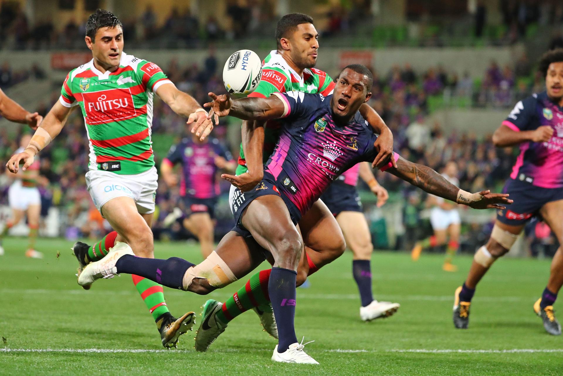 Suliasi Vunivalu of the Storm is awarded a penalty 