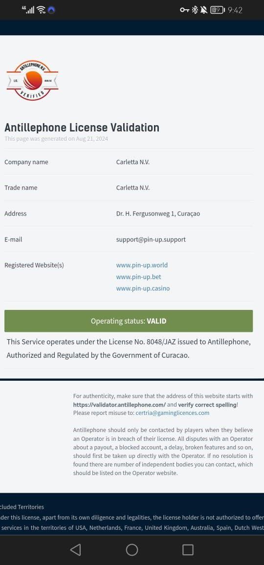 antillephone license validation