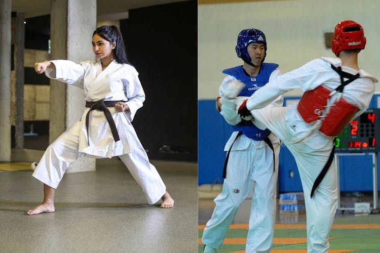 Taekwon-do and karate practitioners