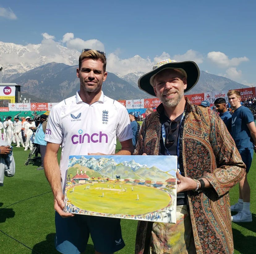 Exclusive: Capturing Cricket in India - Andy Brown’s Travelling Art Show