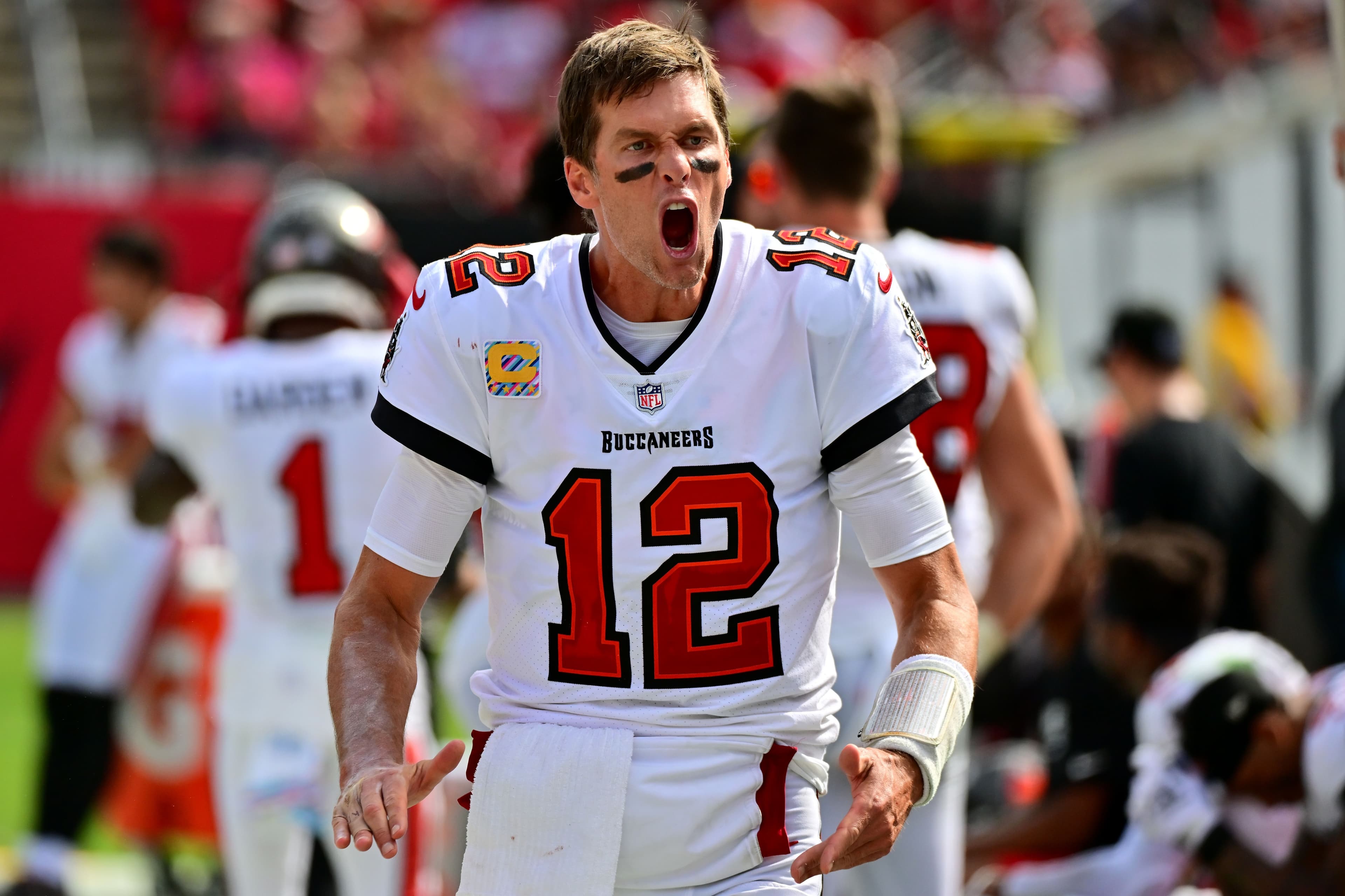 Tom Brady in Atlanta Falcons v Tampa Bay Buccaneers