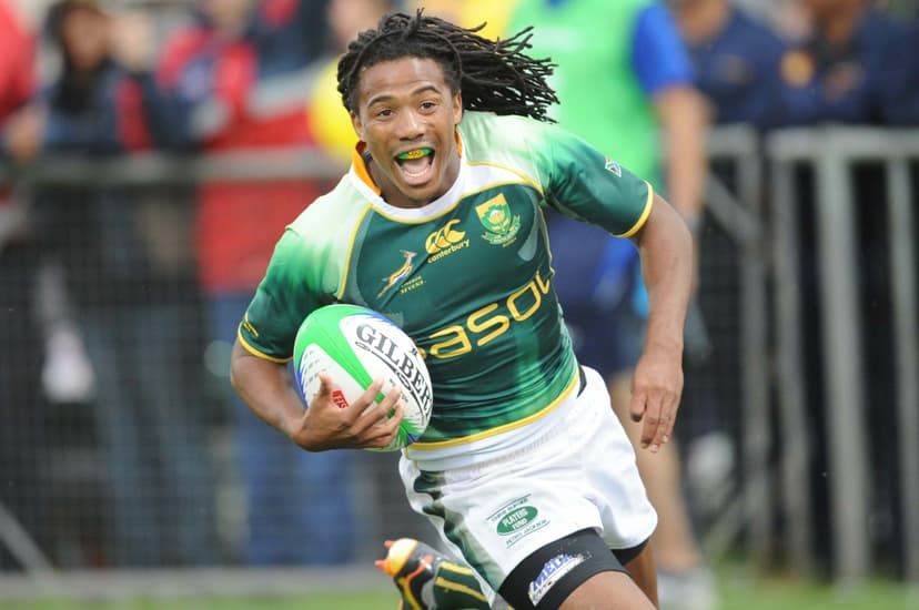 Cecil Afrika in Springbok Sevens jersey