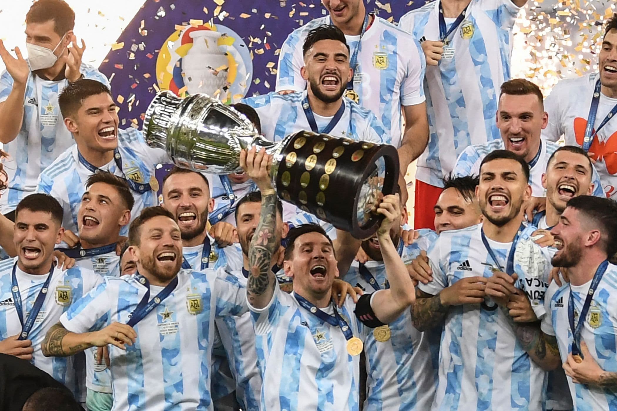 Messi celebrating 2024 Copa America