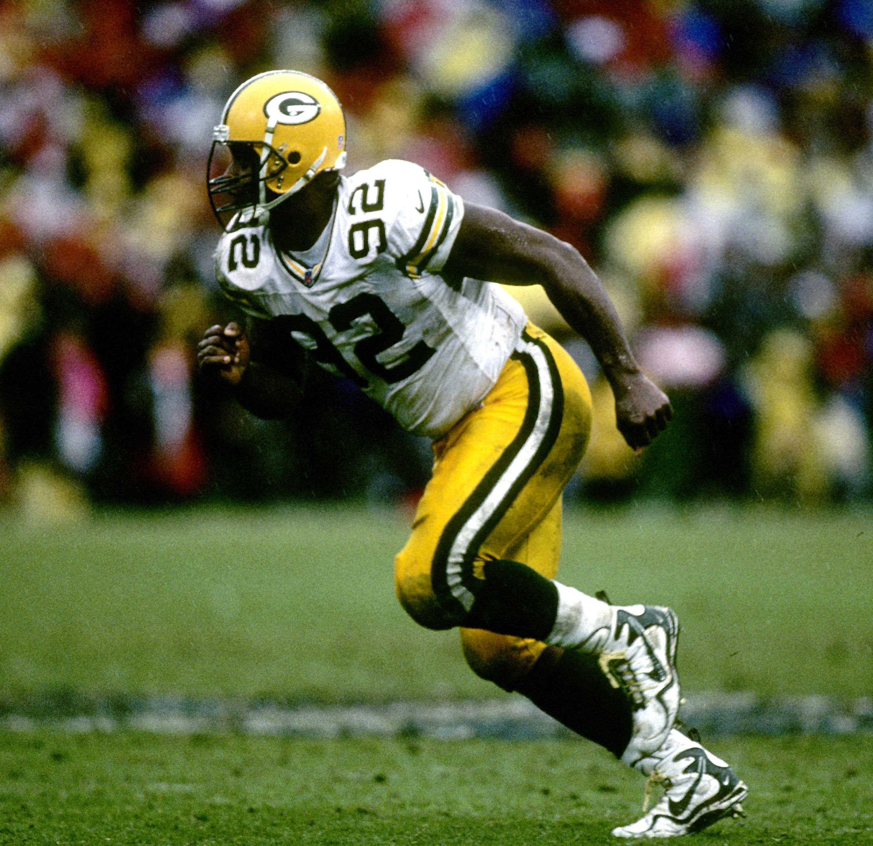 Defensive end Reggie White of the Green Bay Packers