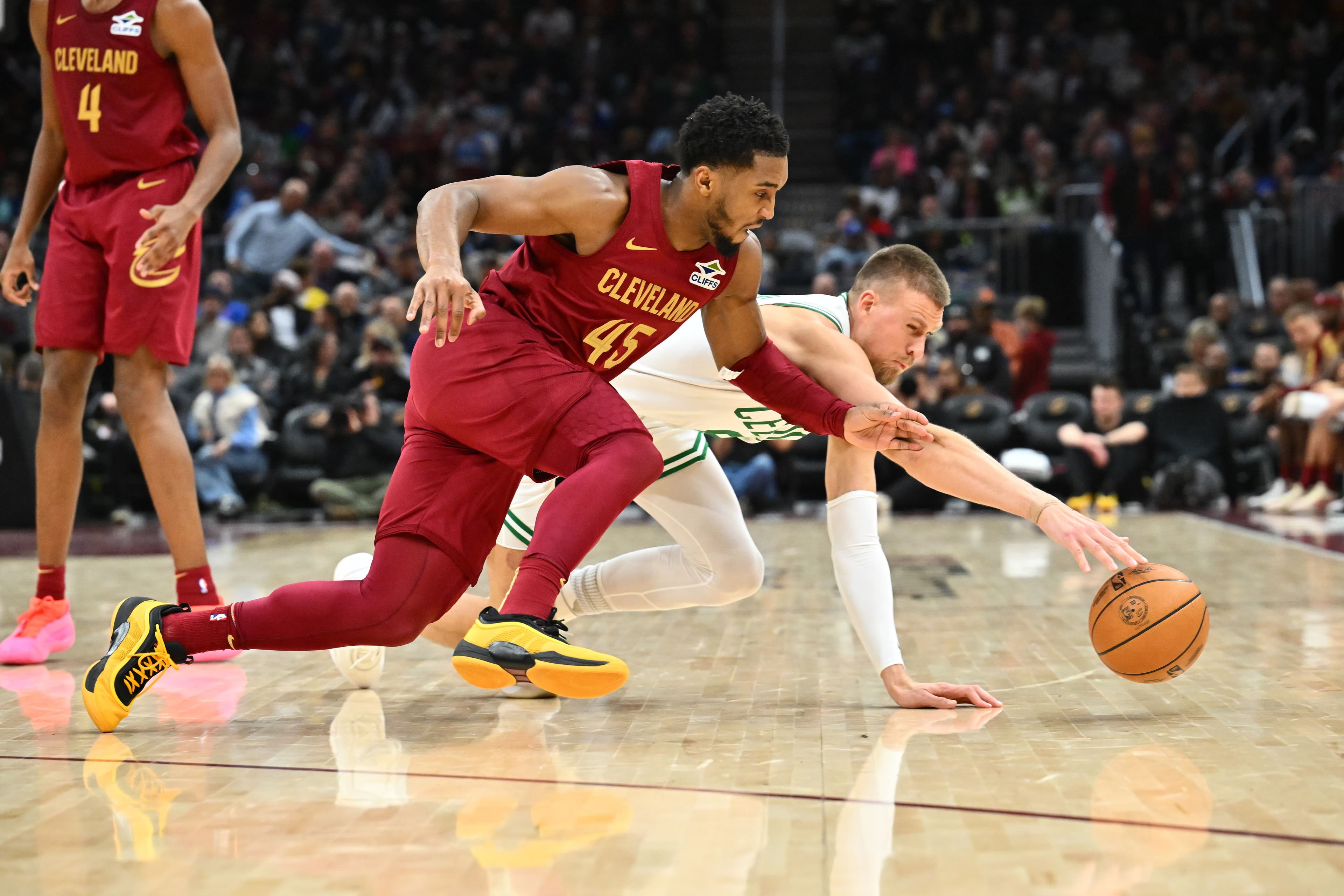 Donovan Mitchell and Kristaps Porzingis