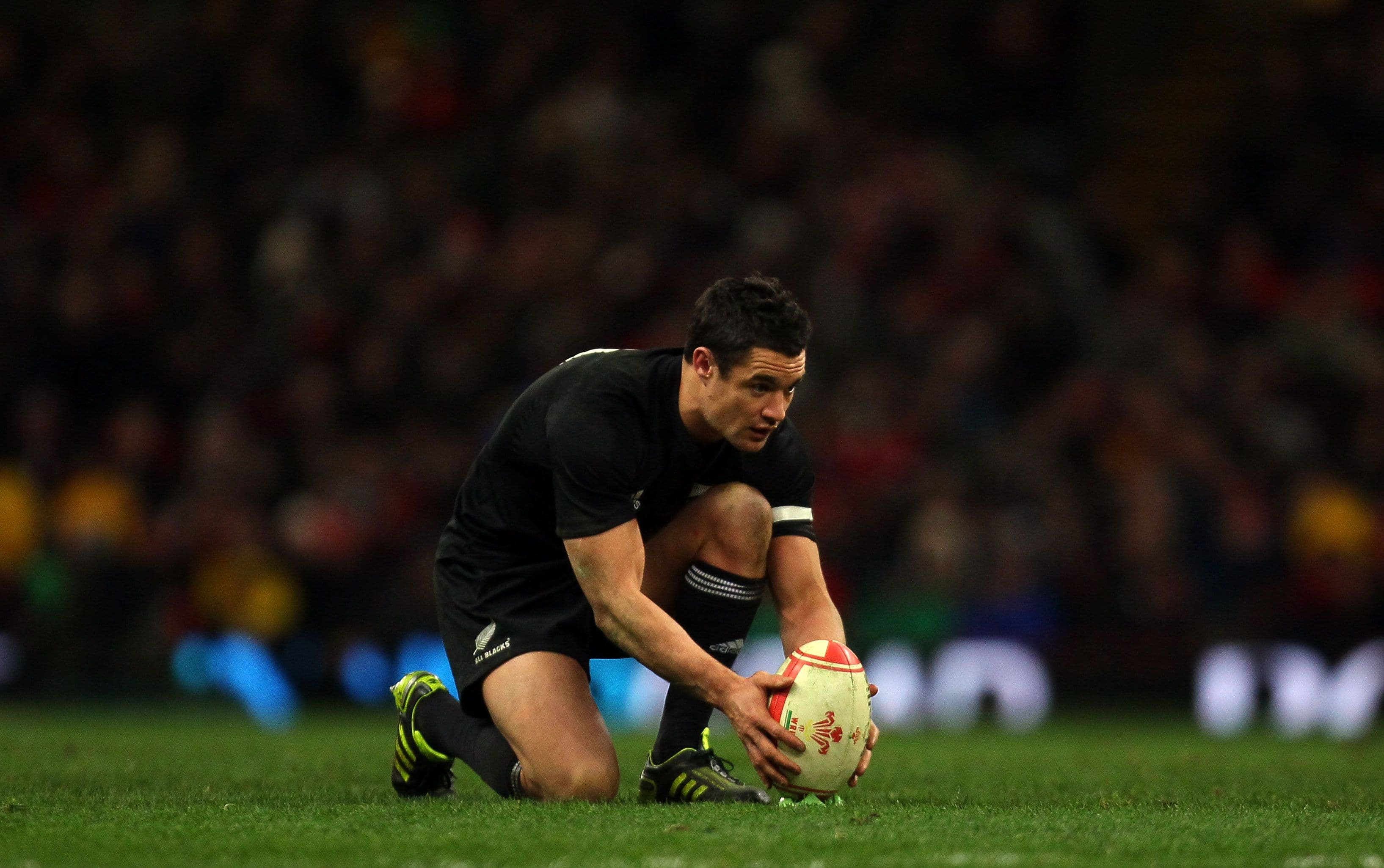 Dan Carter of the All Blacks in action