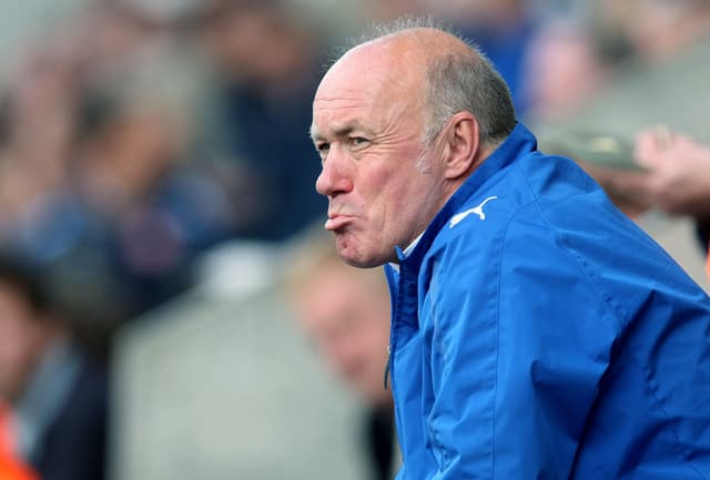  Morecambe manager Sammy McIlroy looks on during the npower League Two 