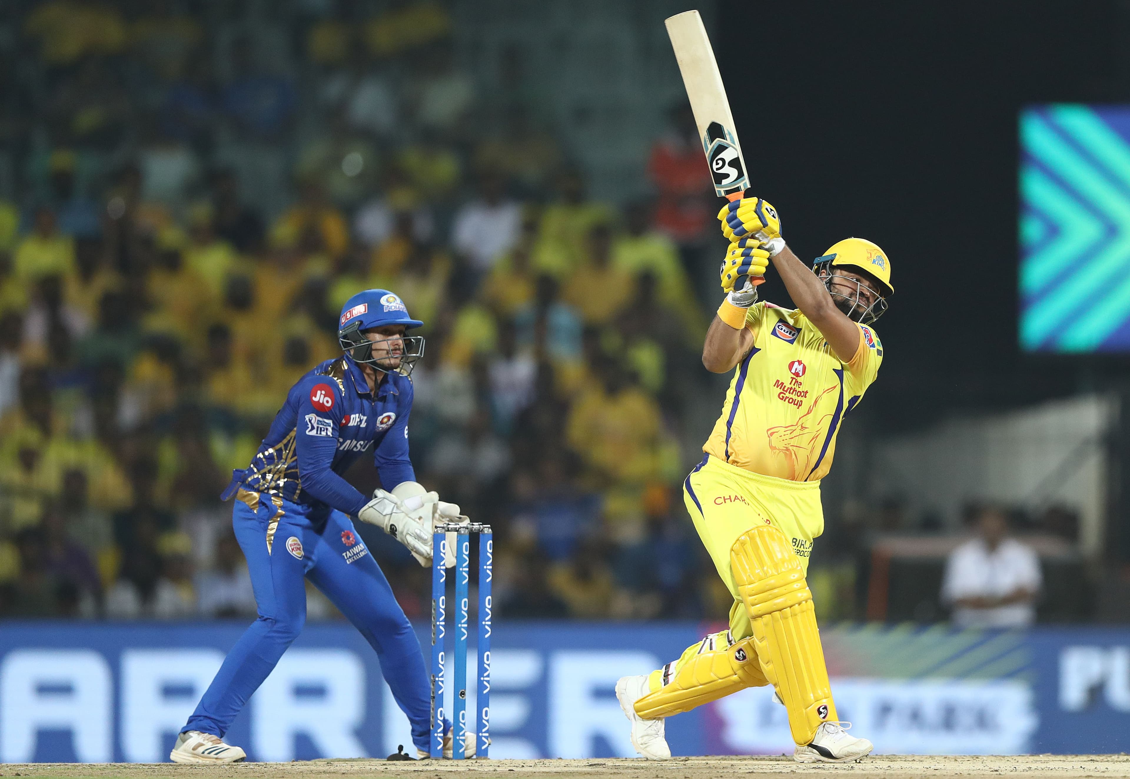 Suresh Raina of the Chennai Super Kings bats during the India Premier League IPL Qualifier Final match