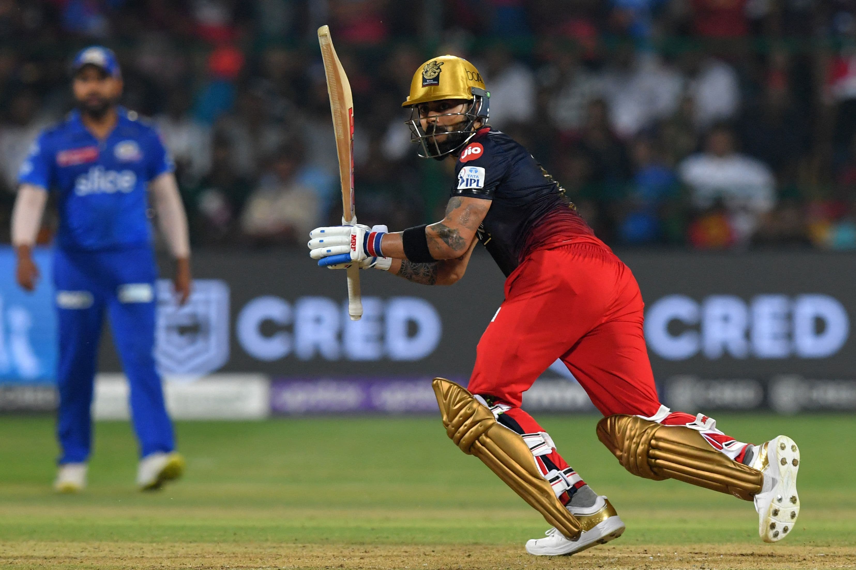 Royal Challengers Bangalore's Virat Kohli plays a shot during the Indian Premier League 