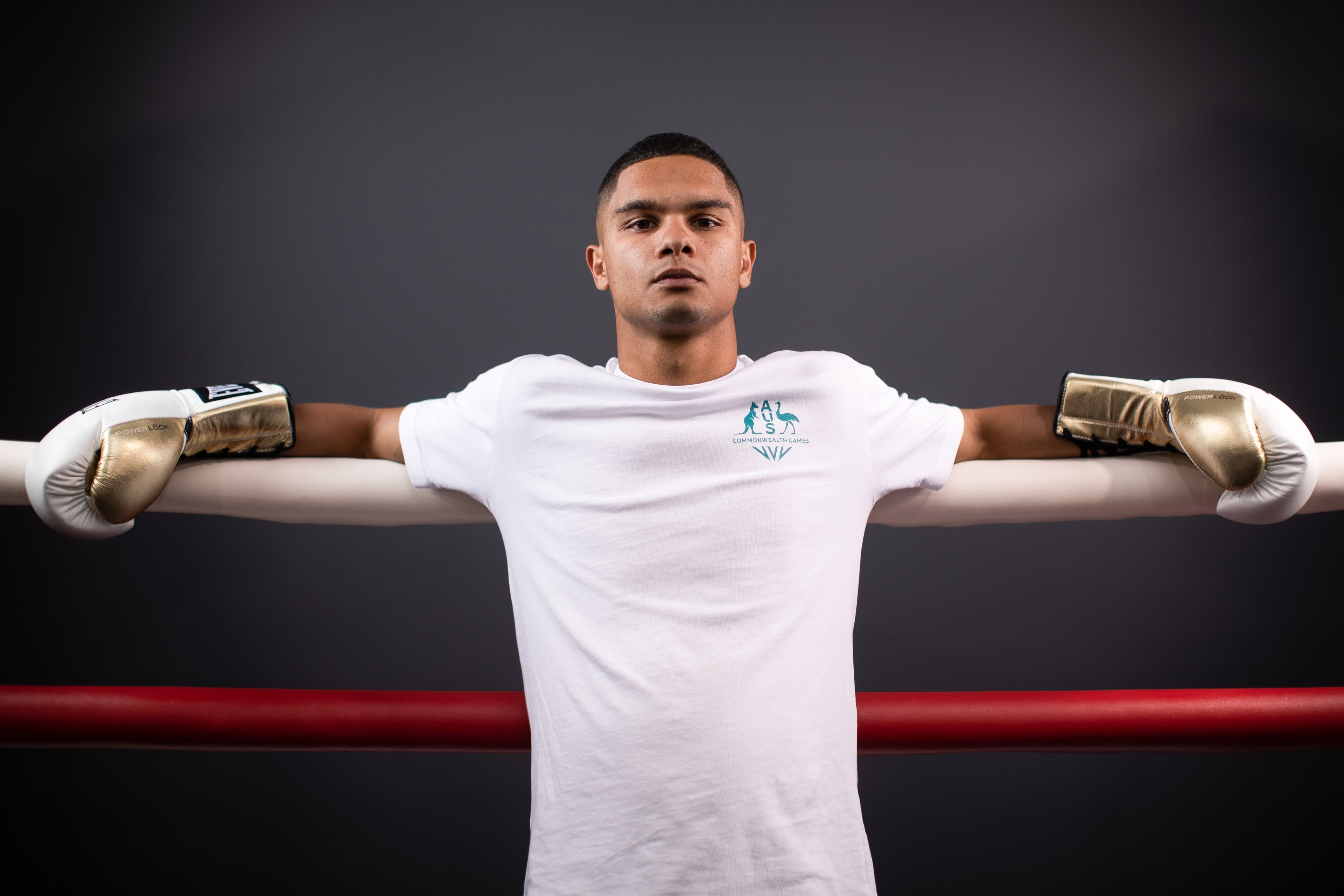 Alex Winwood poses during the Australian 2022 Commonwealth Games Boxing Team Announcement at Brotherhood 