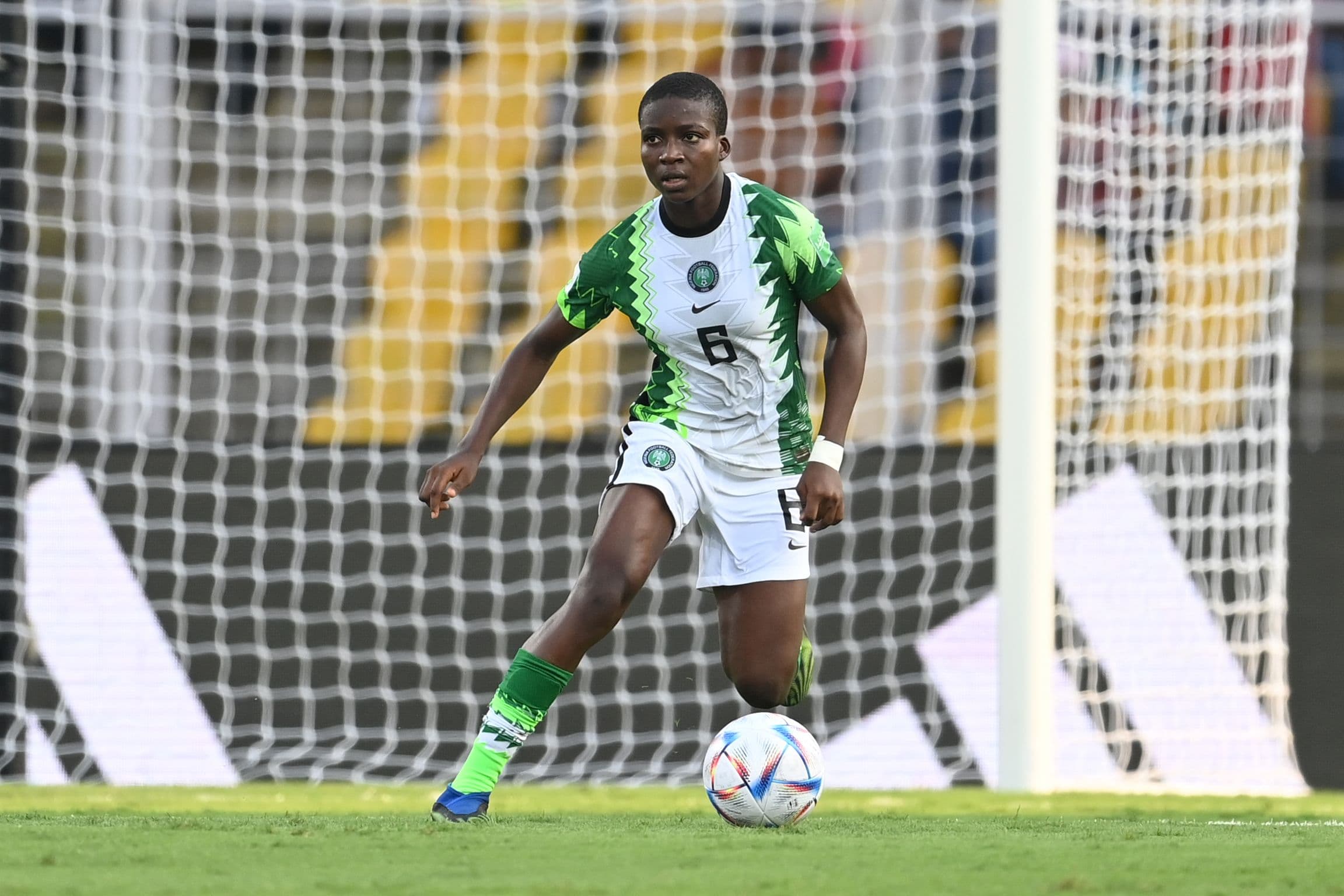 Shakirat Olamide Oyinlola of Nigeria in action 