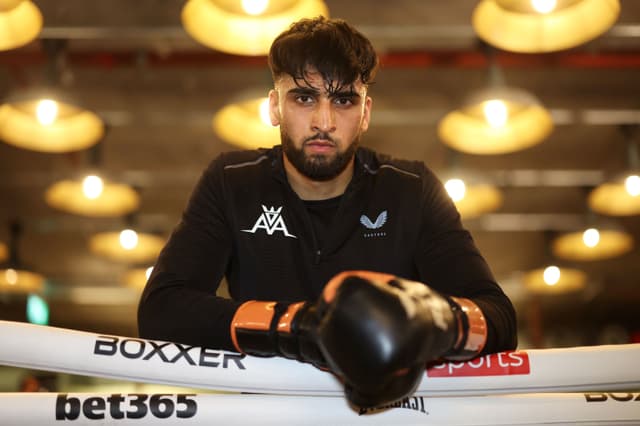 Adam Azim poses for a photo after a Media Workout ahead of the EBU 