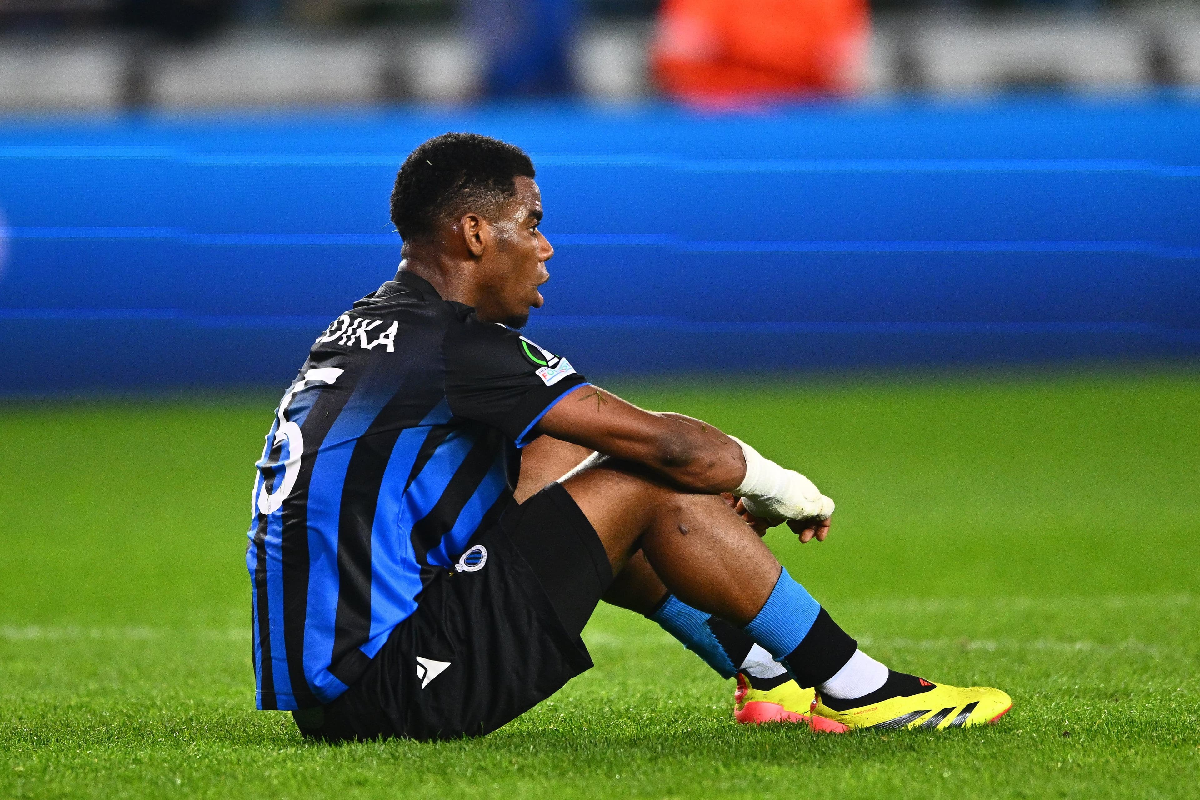 Onyedika Raphael midfielder of Club Brugge pictured during the UEFA Europa Conference League Quarter