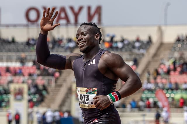 Kenyan 100m African record holder Ferdinand Omanyala