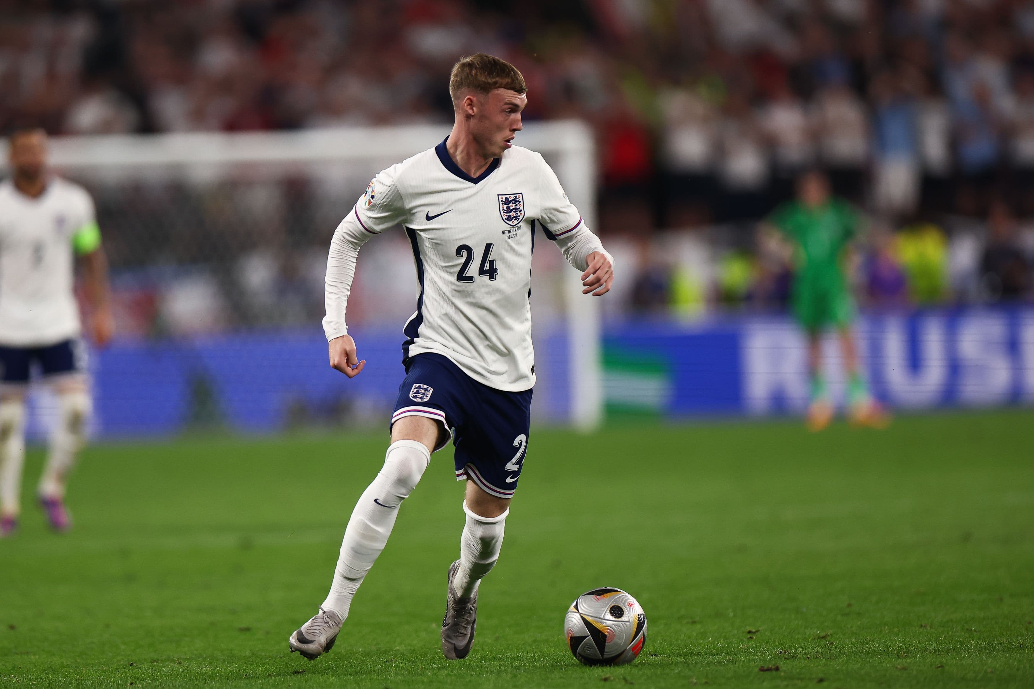 Cole Palmer of England seen in action during the UEFA EURO 2024