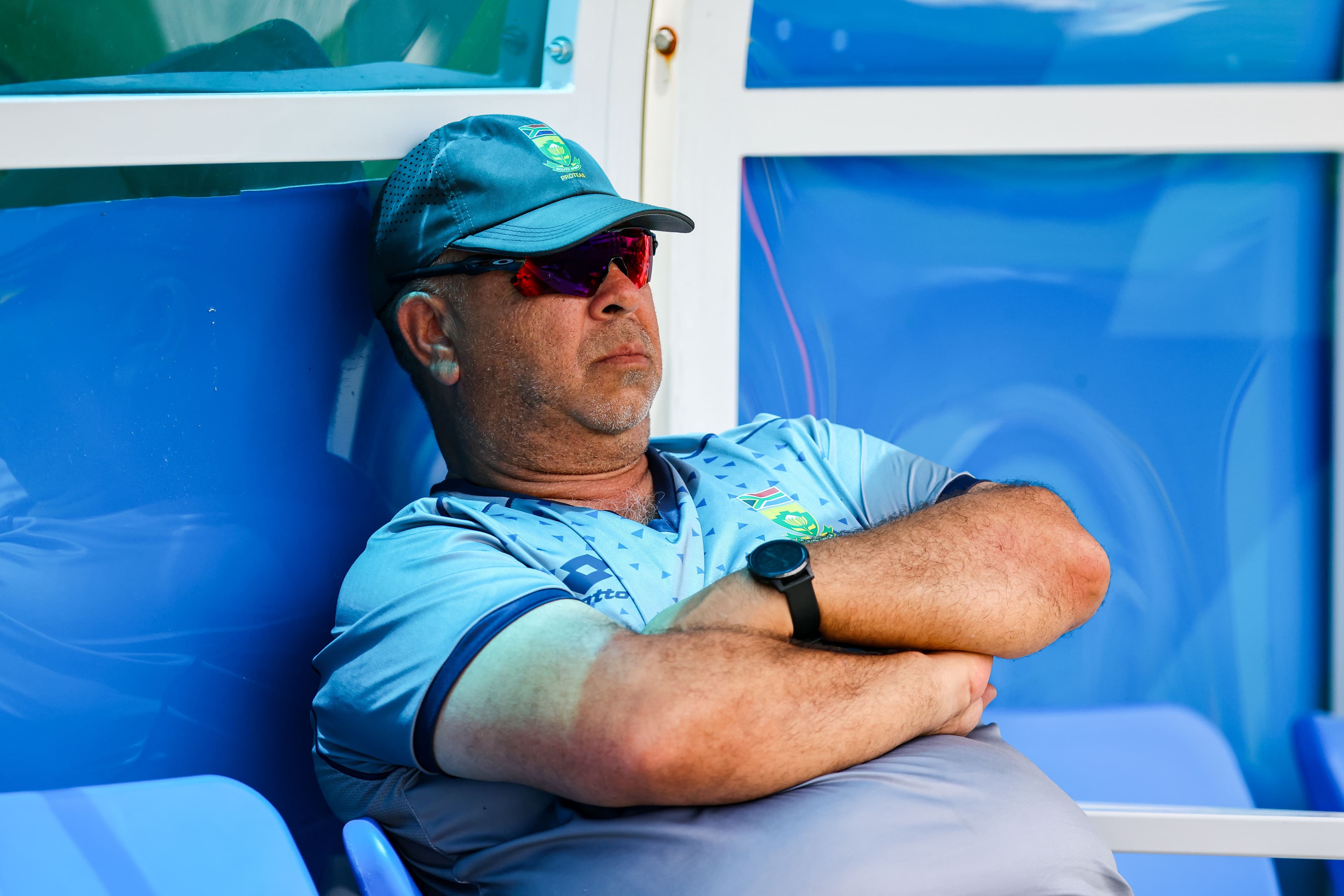 South Africa head coach Shukri Conrad during the day 1 of the 2nd Test 