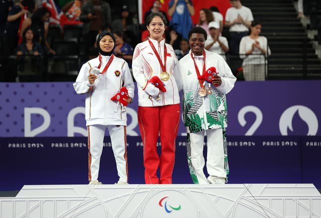 bronze medalist, Mariam Eniola Bolaji of Team Nigeria