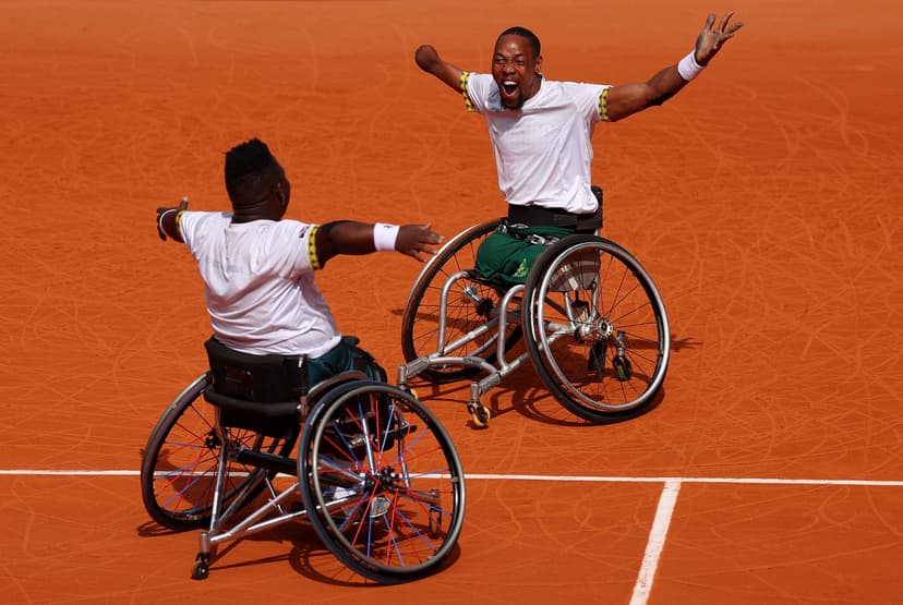 Lucas Sithole and Donald Ramphadi of Team South Africa