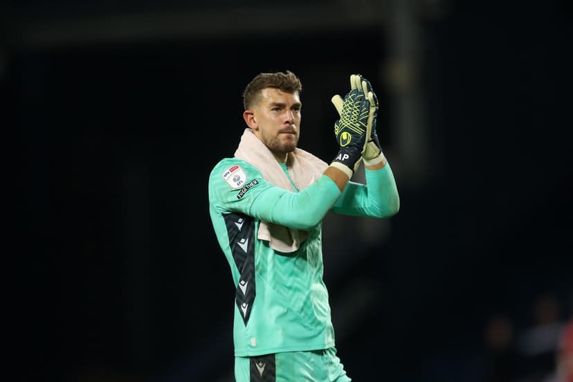  Alex Palmer of West Bromwich Albion applauds the West Bromwich Albion fans 