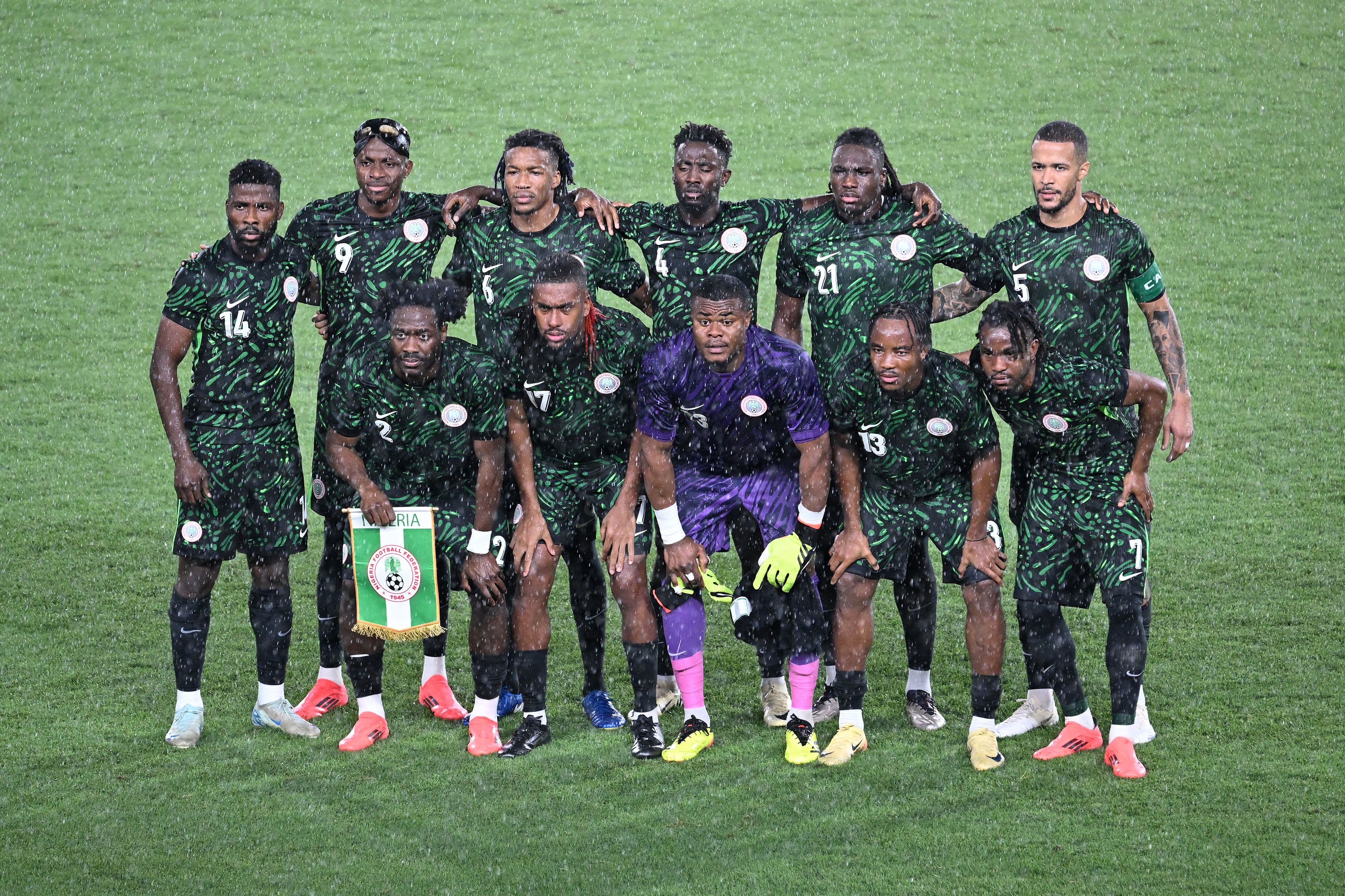 Nigeria's players pose for a team photograph ahead of the Morocco 2025 Africa Cup of Nations 