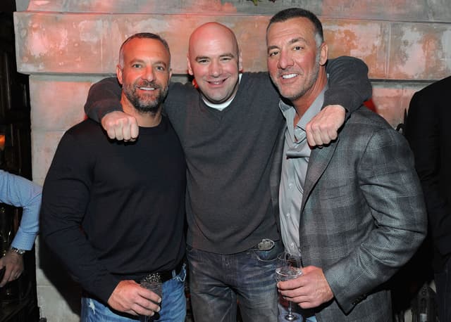 Lorenzo Fertitta,Dana White, UFC President and Frank Fertitta 