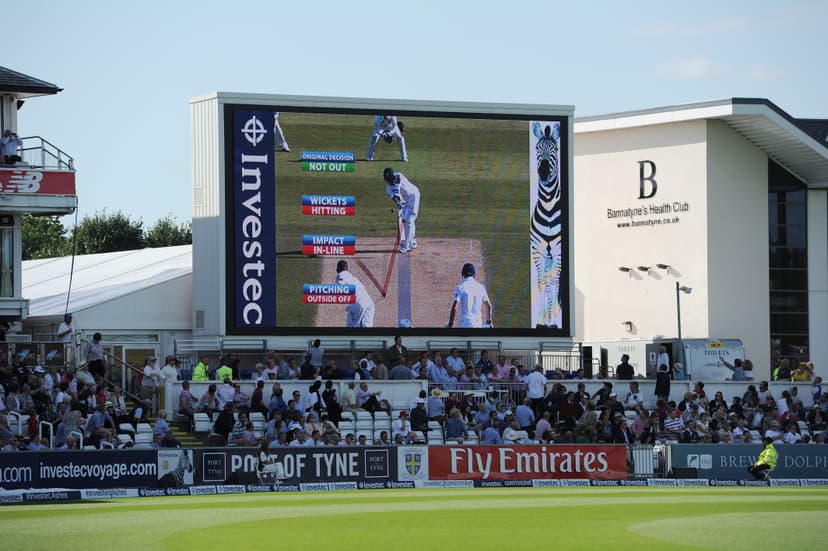 'Hawkeye' technology on the electonic relay screen designed to help the umpires make the correct decision during Day One of the 4th Investec Ashes Test between England and Australia at Emirates Durham ICG in Chester le Street, UK