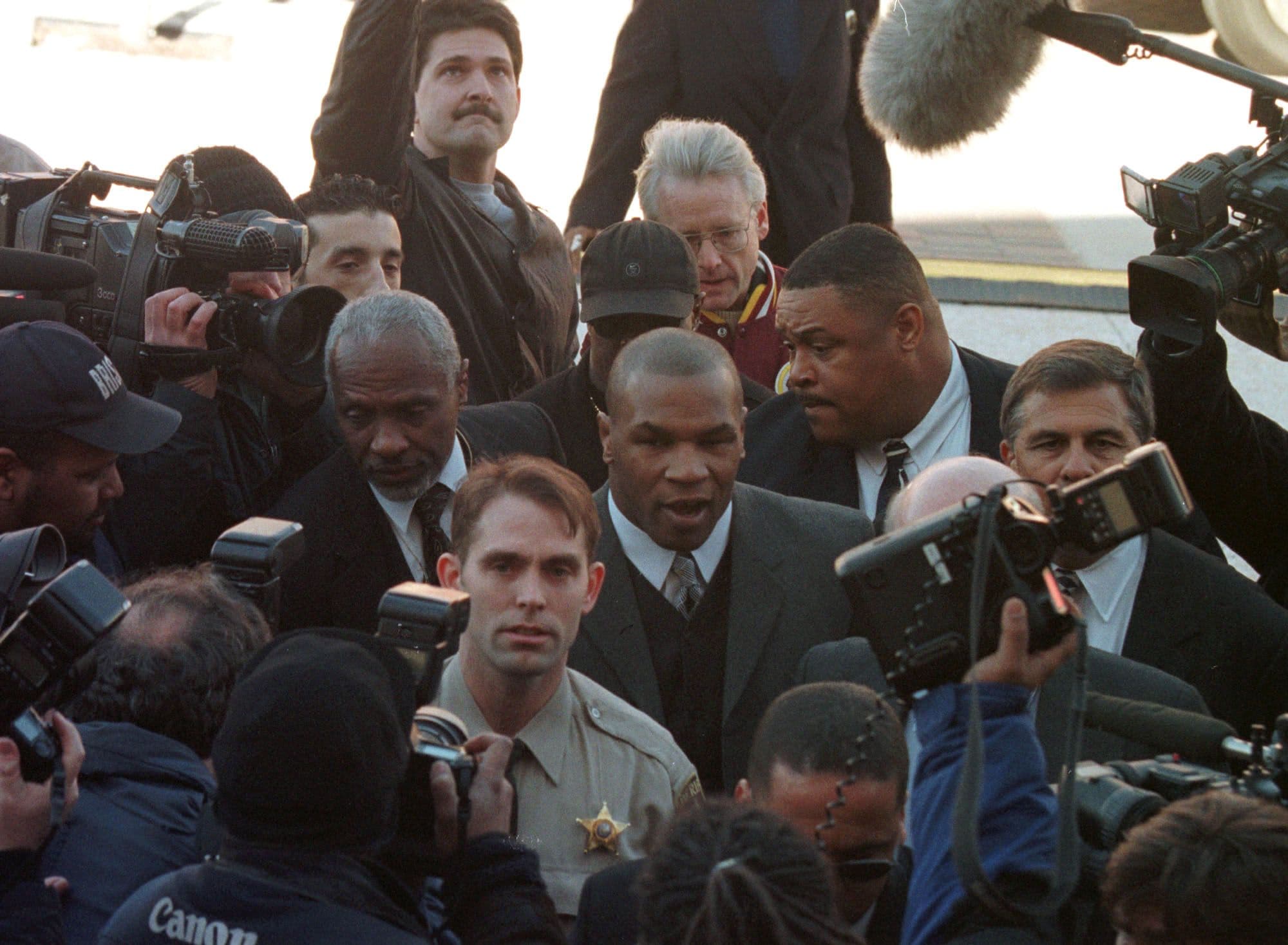 Mike Tyson Is Handcuffed