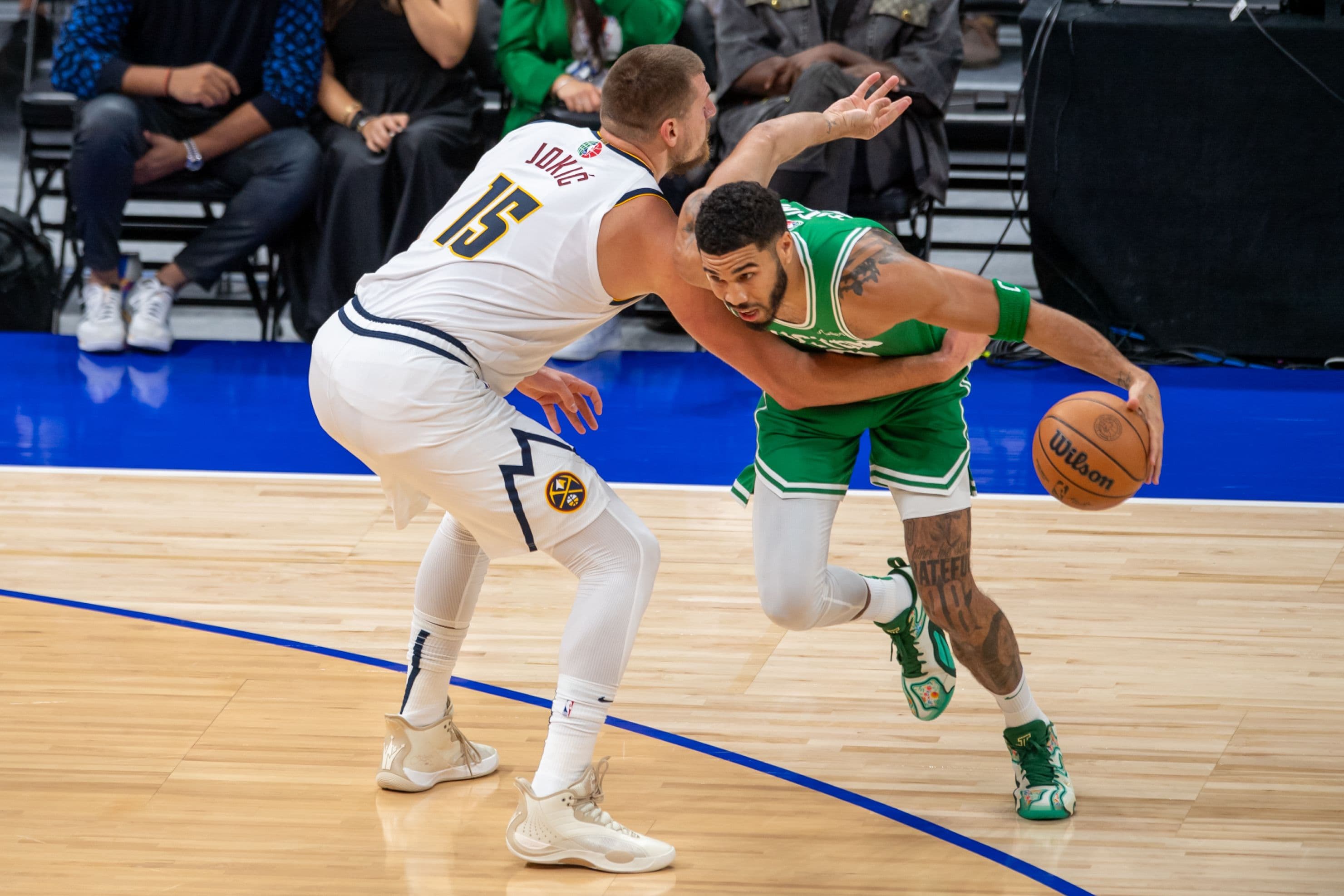 Jayson Tatum and Nikola Jokic