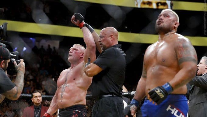 Mark Hunt asks for half of Brock Lesnar's purse or to be released from the UFC 