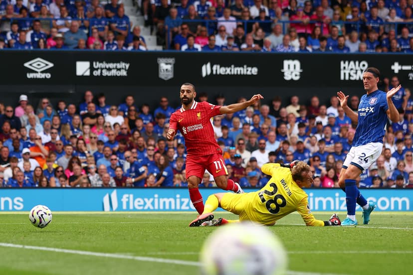 Mohamed Salah and Christian Walton