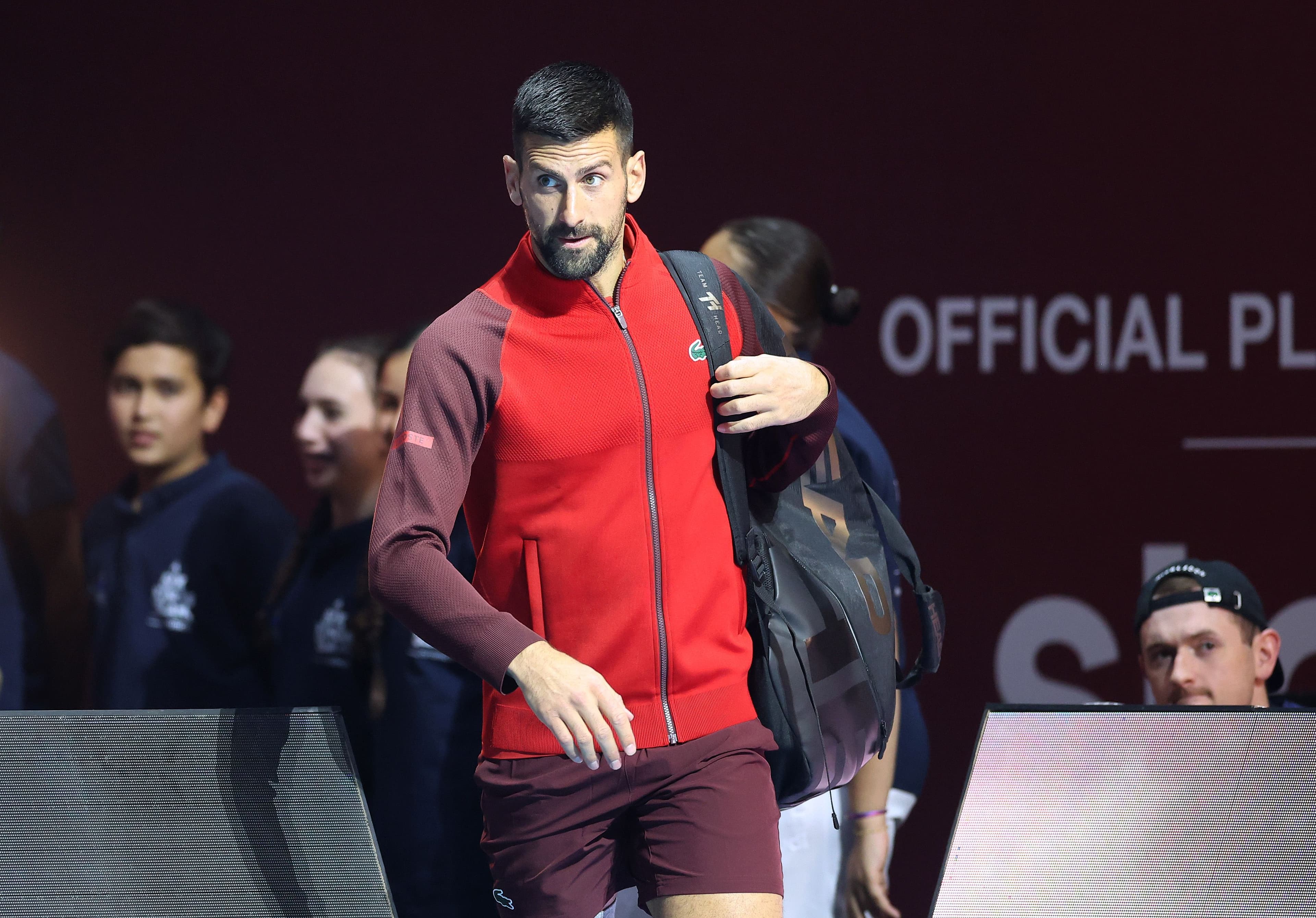 Novak Djokovic of Serbia