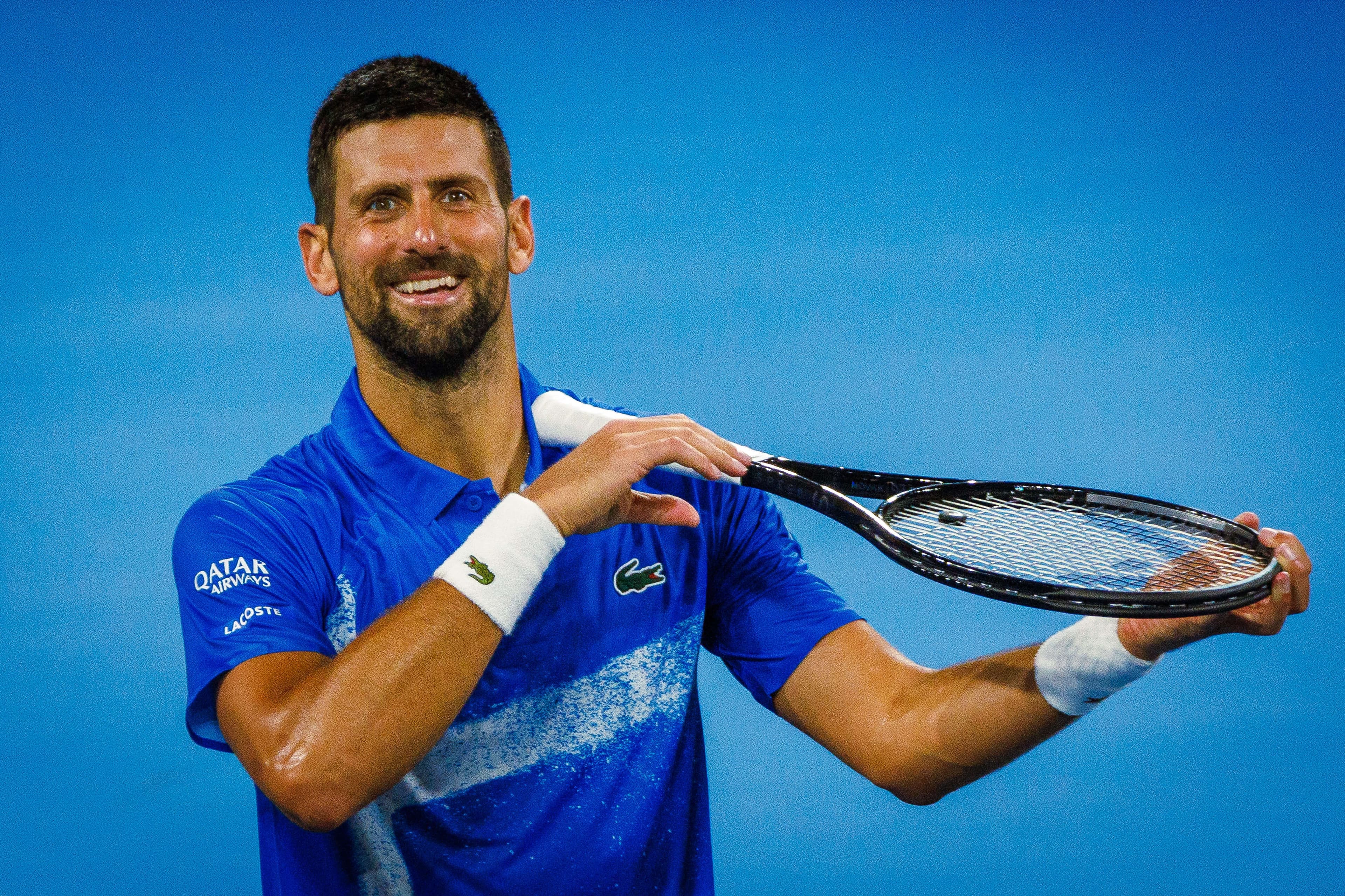 Novak Djokovic of Serbia