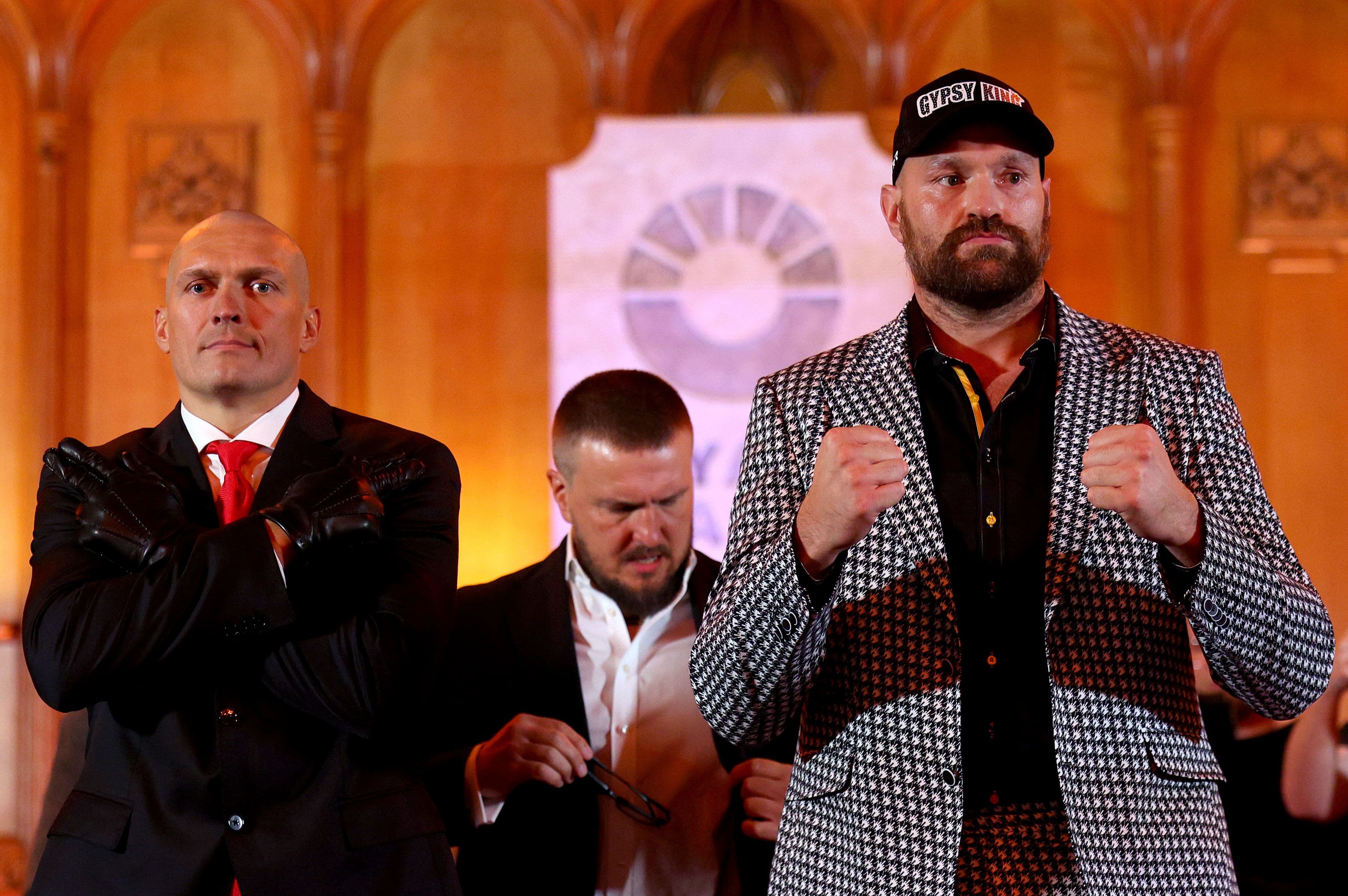 Oleksandr Usyk and Tyson Fury 