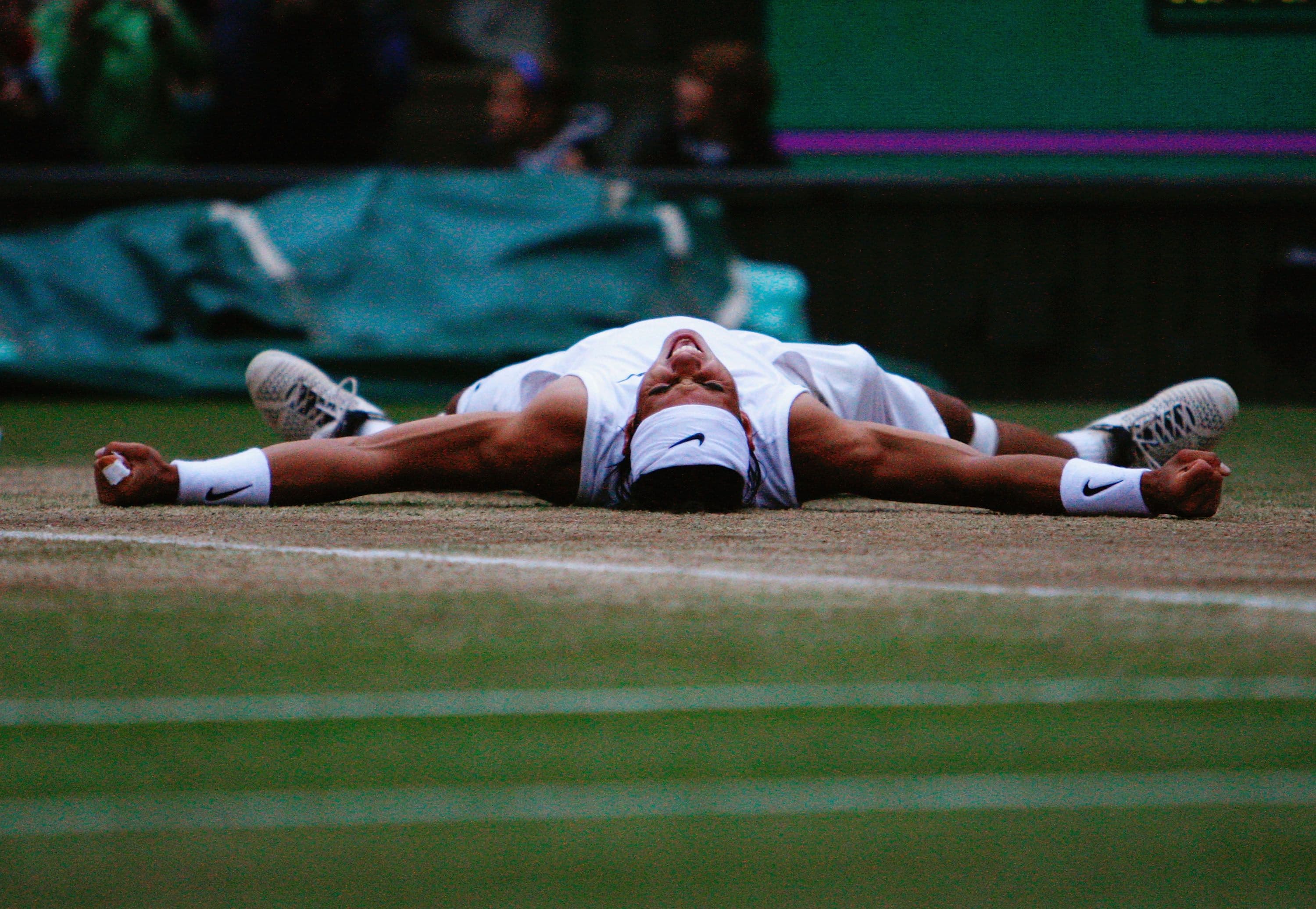 Rafael Nadal of Spain celebrates