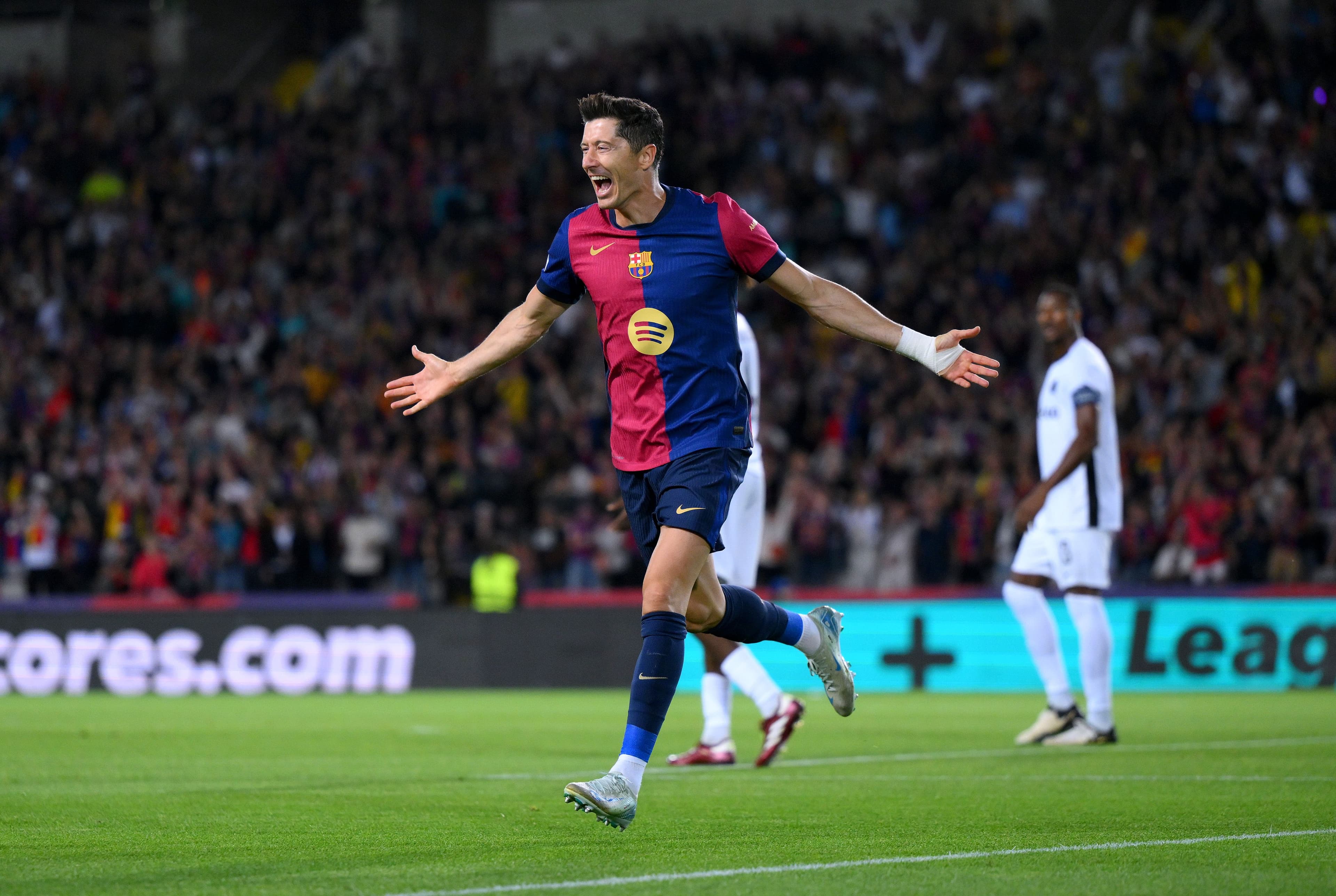 Robert Lewandowski of FC Barcelona