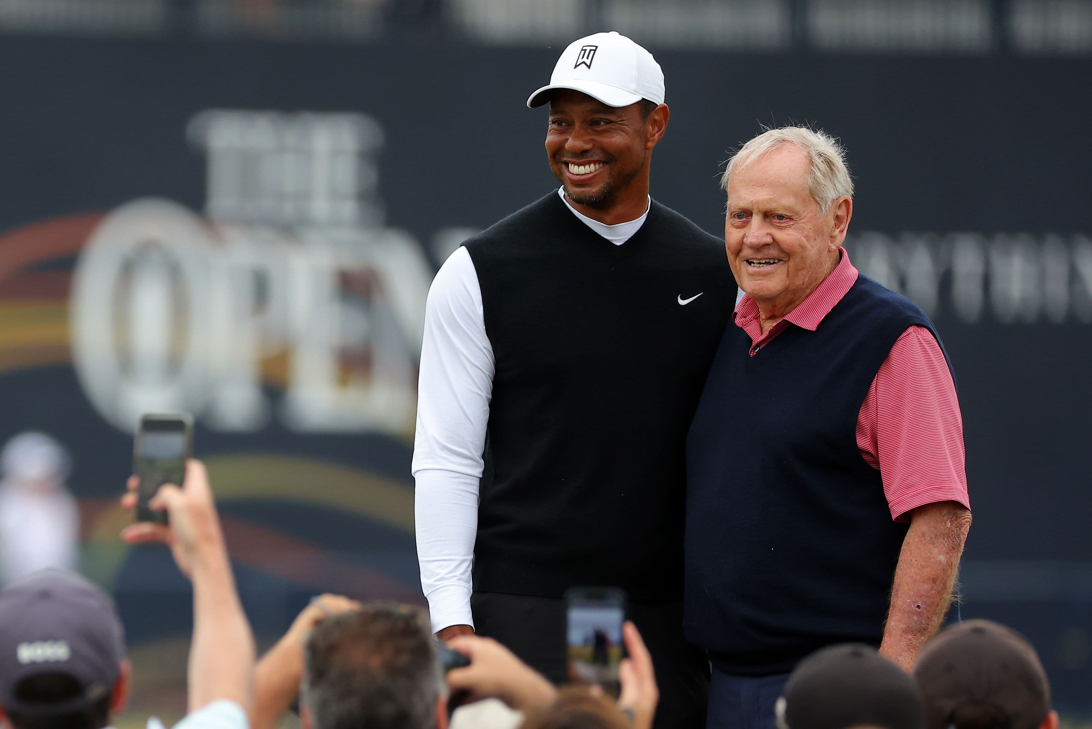 Tiger Woods and Jack Nicklaus