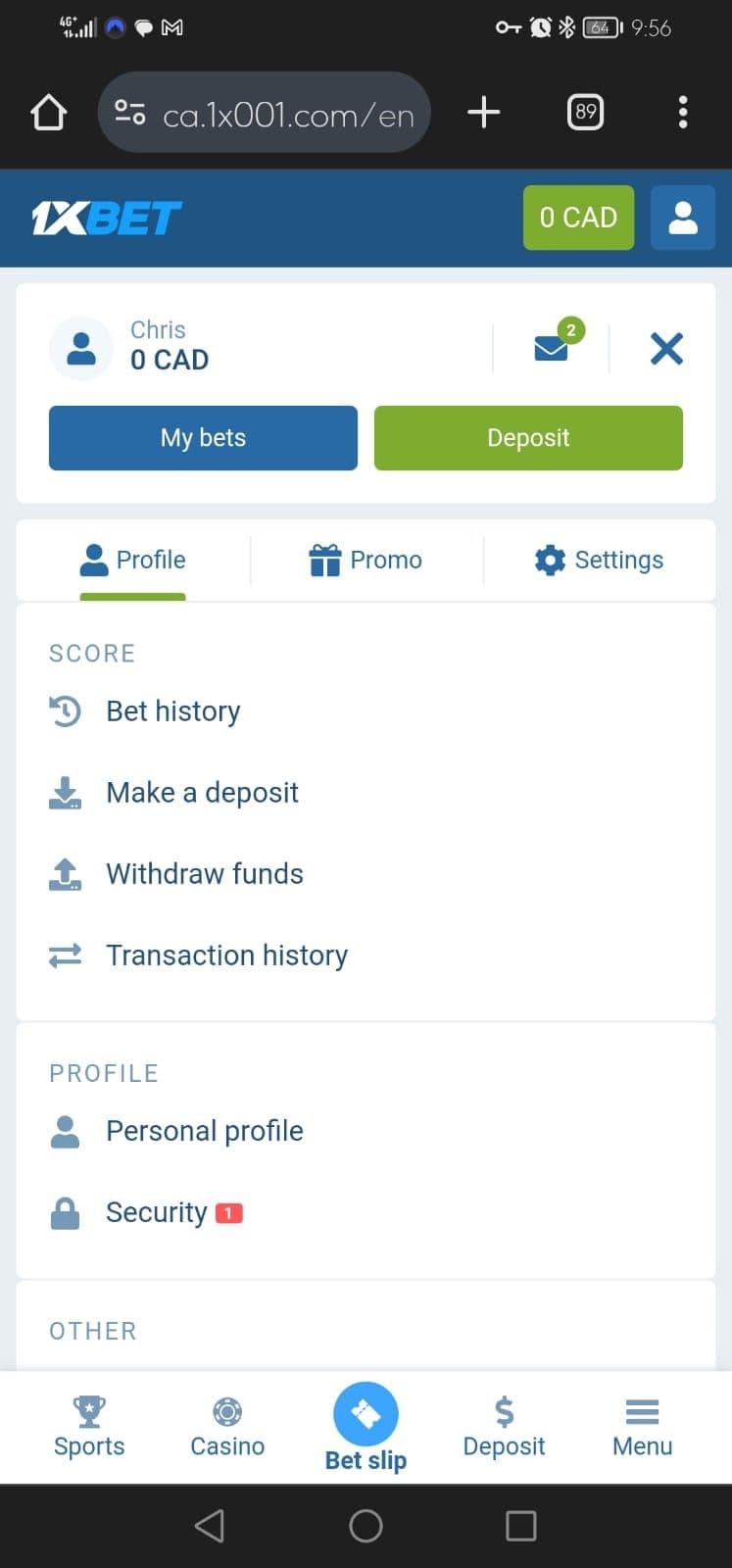 1xbet Verification Process