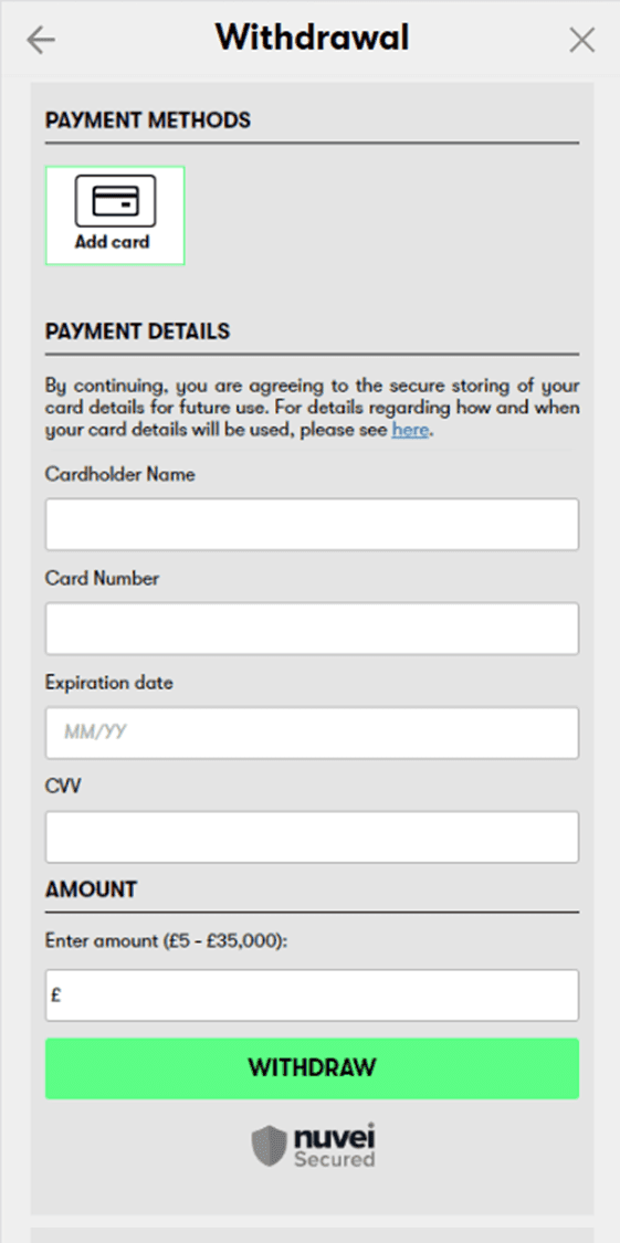 Withdraw Money from 10bet step 3