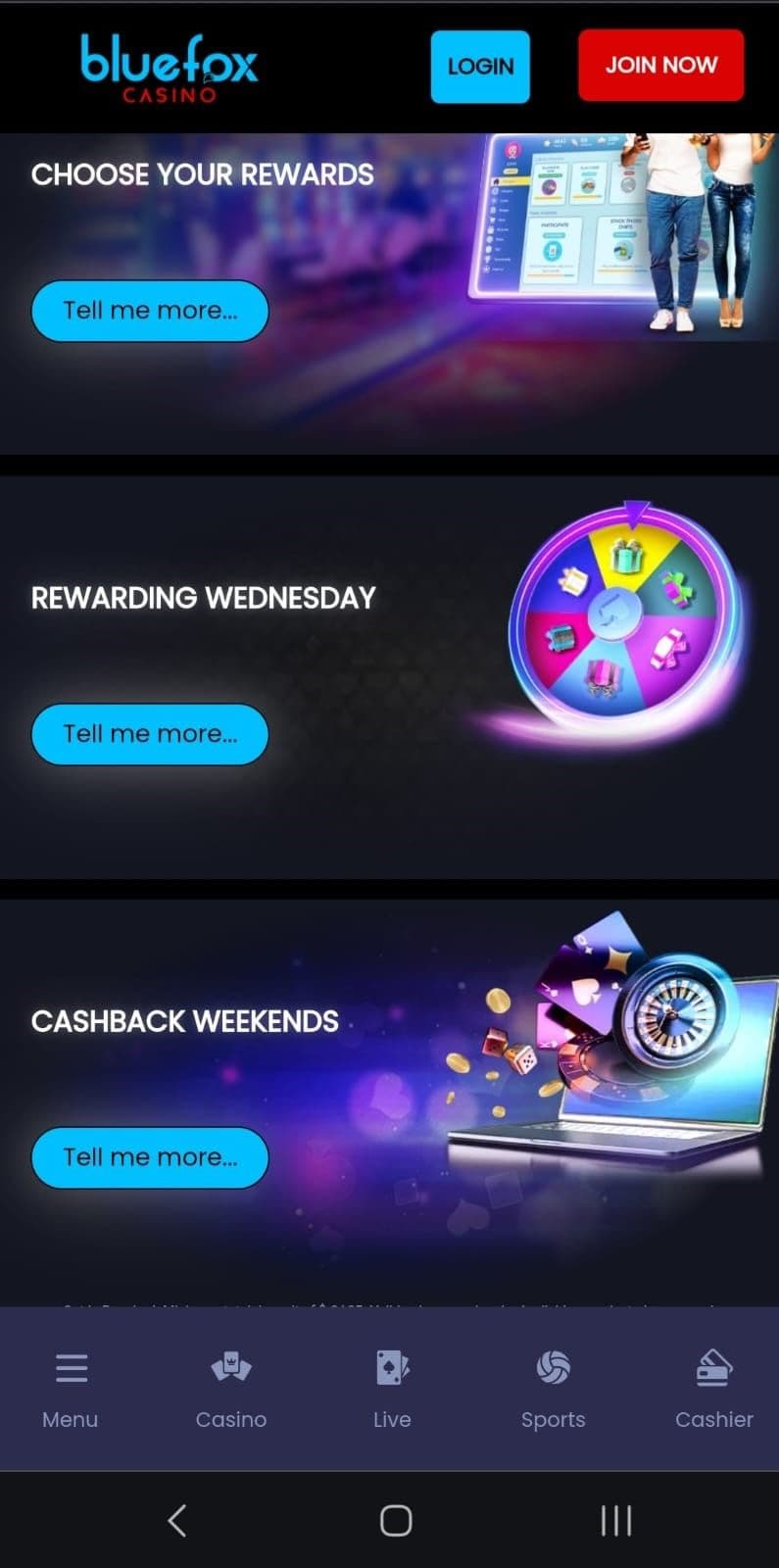 Bluefox Cashback Weekends