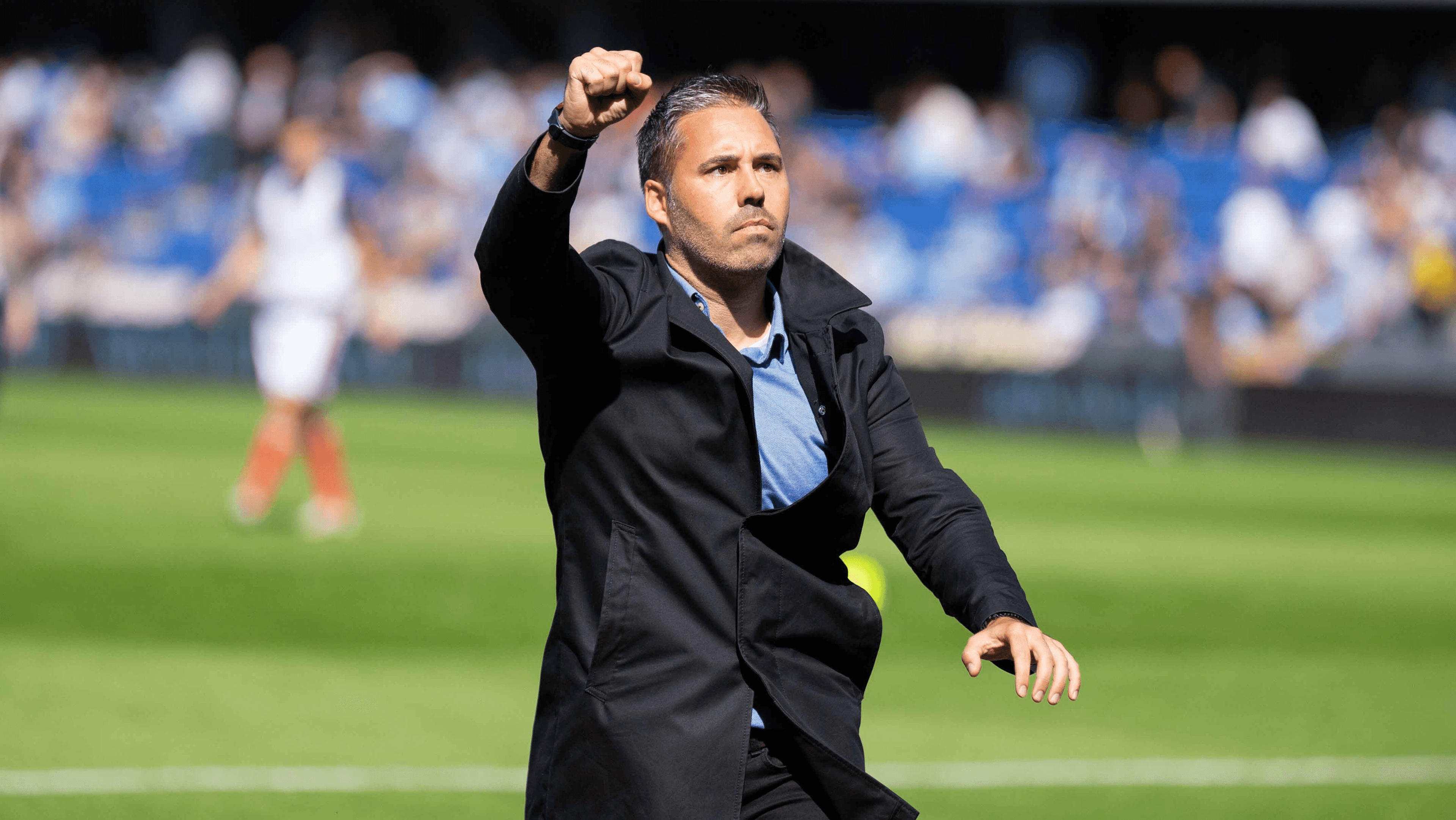 QPR football coach Marti Cifuentes during a match