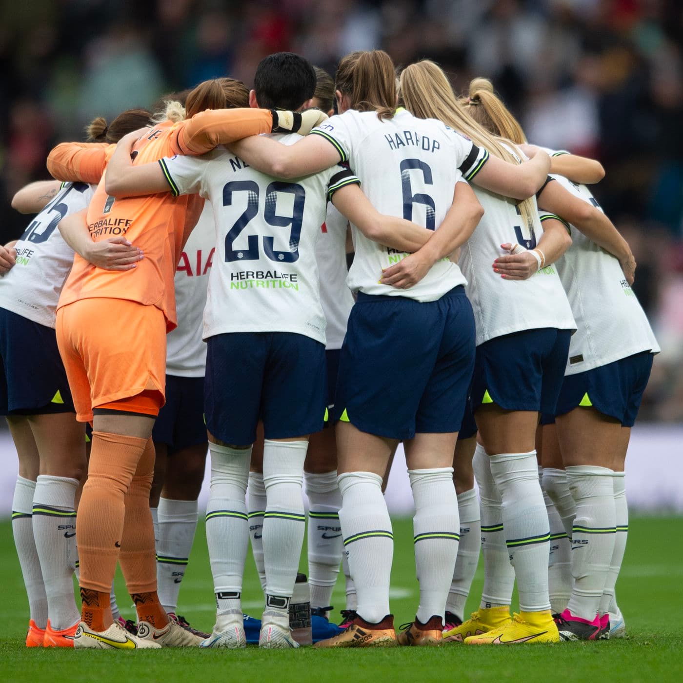 Lillywhites forming a huddle