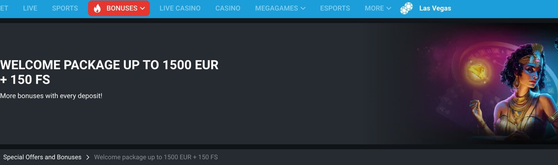 Megapari Sports and Casino Welcome Bonus