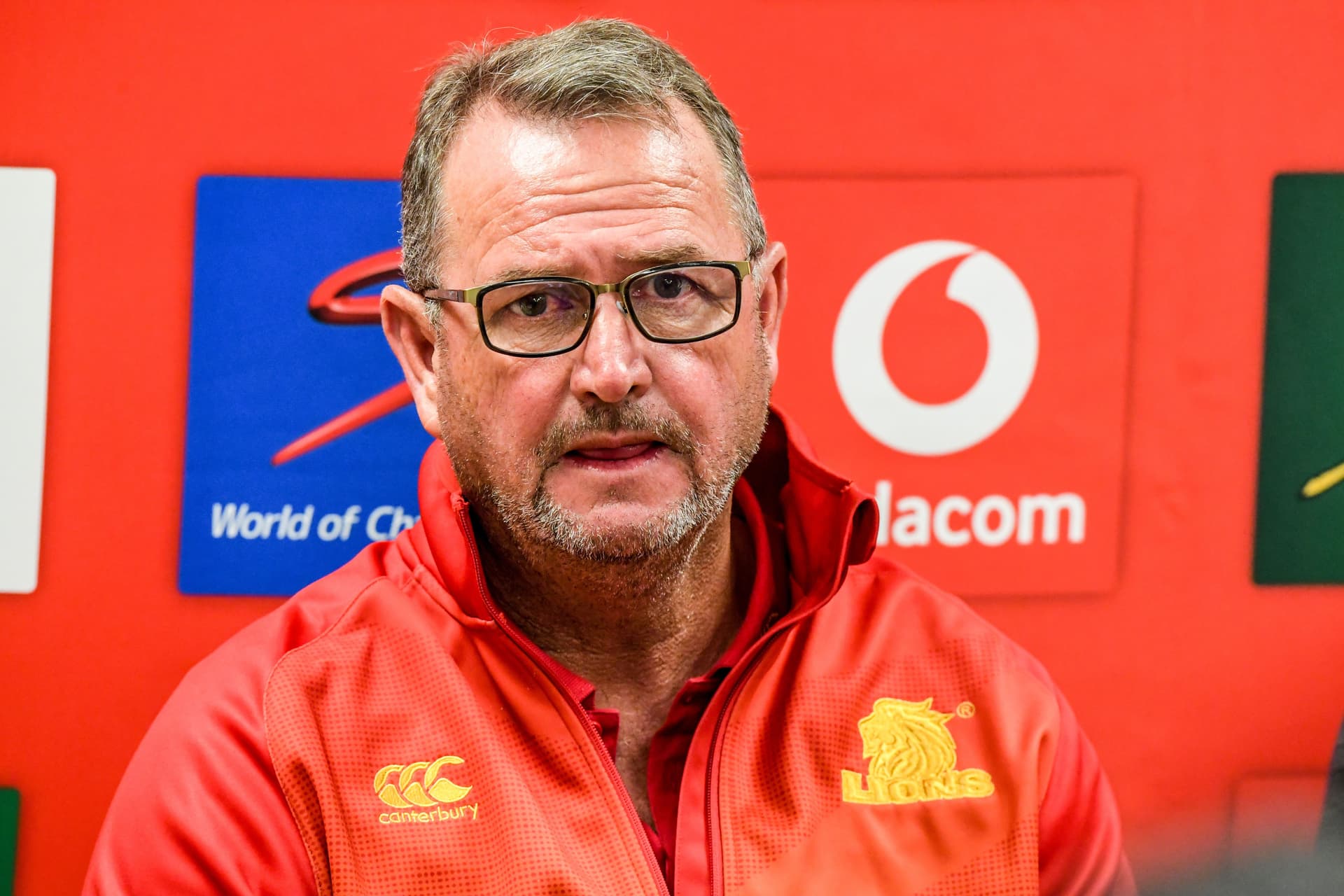 Swys de Bruin (coach) of the Lions during the Super Rugby match